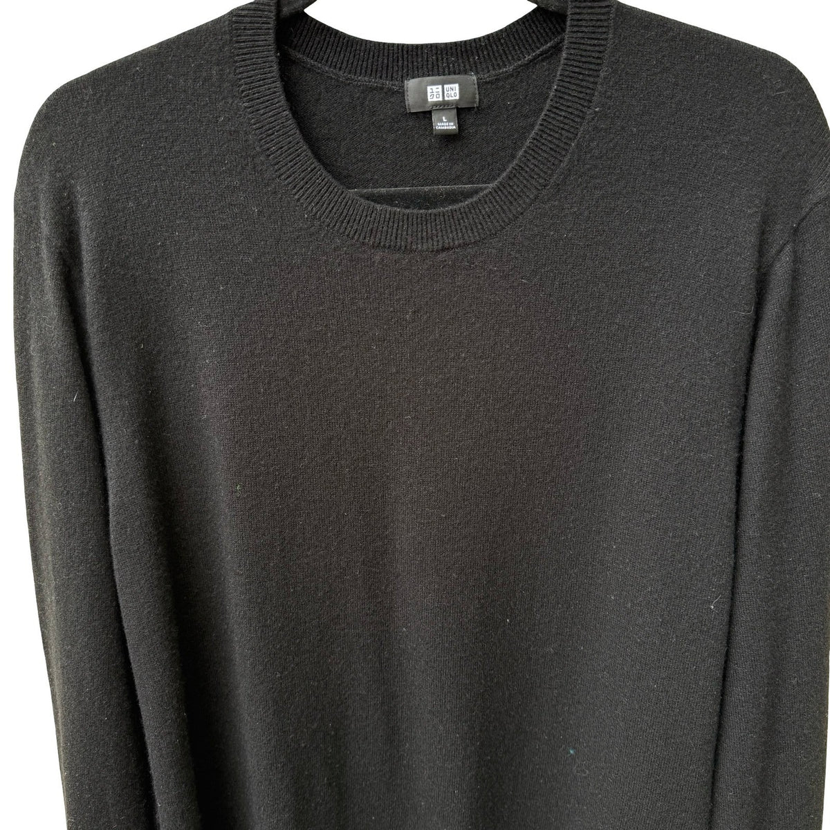 Uniqlo 100% Cashmere Quiet Luxury Minimalist Preppy Old Money Sweater Mens L