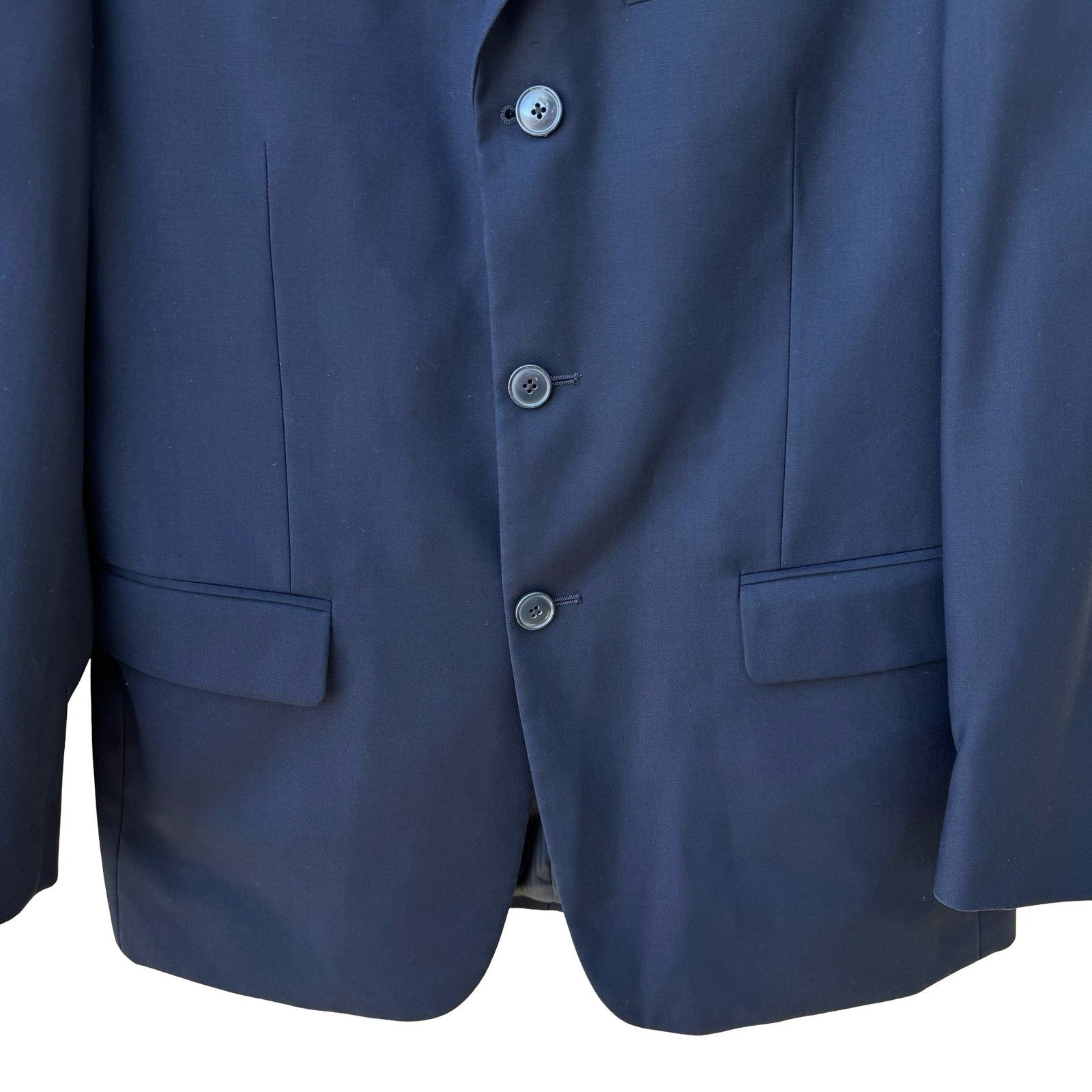 Giorgio Ferraro Mens Navy 3-Button Blazer Jacket 36S Italian Design Professional