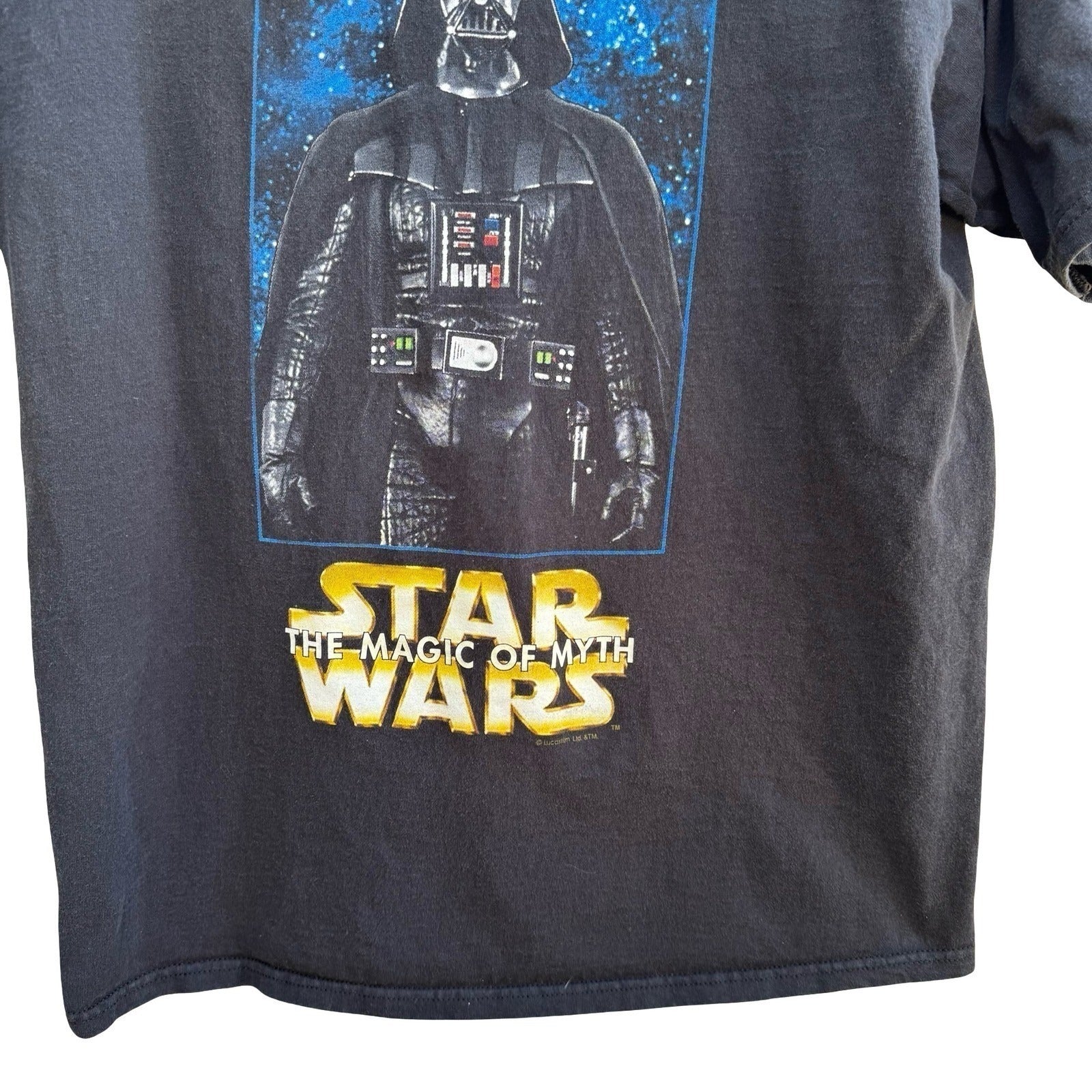 Vintage 1999 Star Wars Magic of Myth Darth Vader T-Shirt San Diego Museum Art L