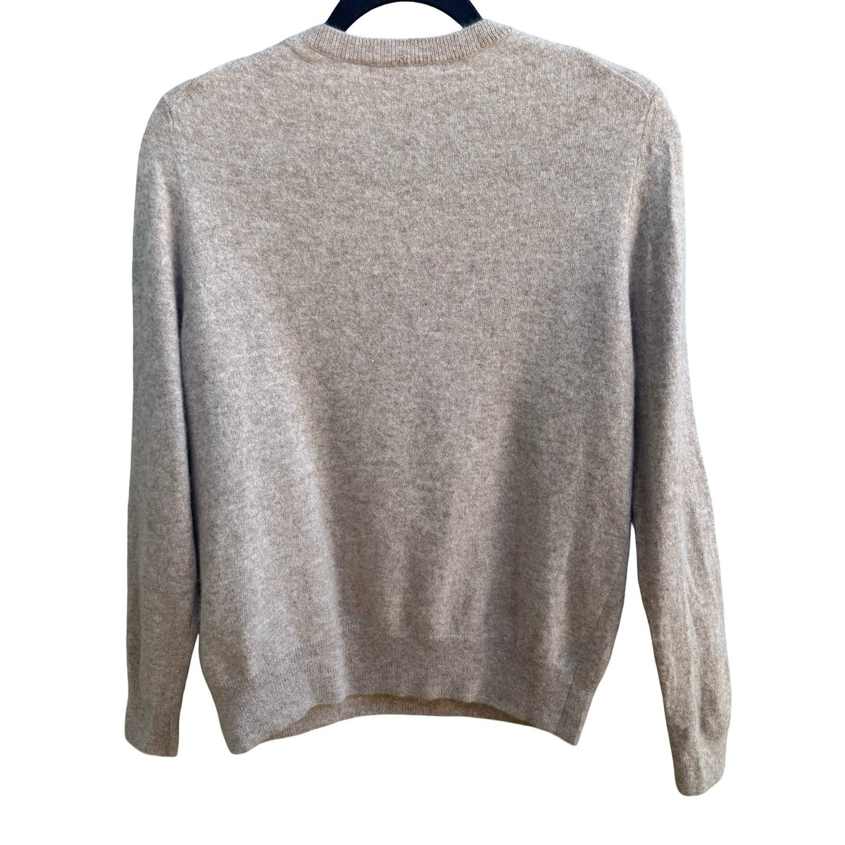 Quince Mongolian Cashmere Quiet Luxury Minimalist Crewneck Sweater Oatmeal XL