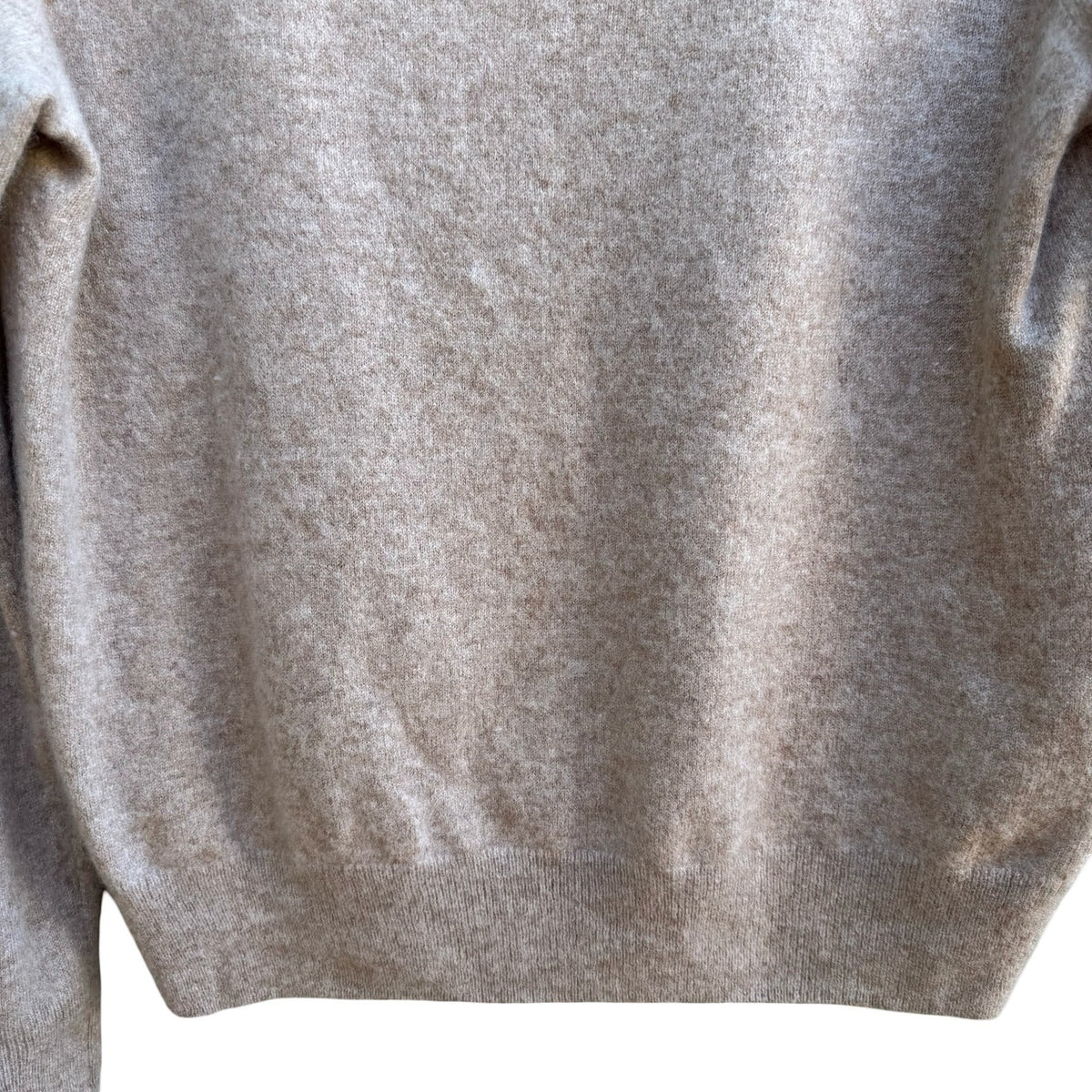 Quince Mongolian Cashmere Quiet Luxury Minimalist Crewneck Sweater Oatmeal XL
