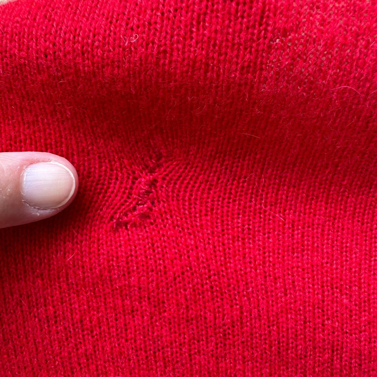 Neiman Marcus Cashmere Collection Luxury Tomato Red Open Front Cocoon Cardigan