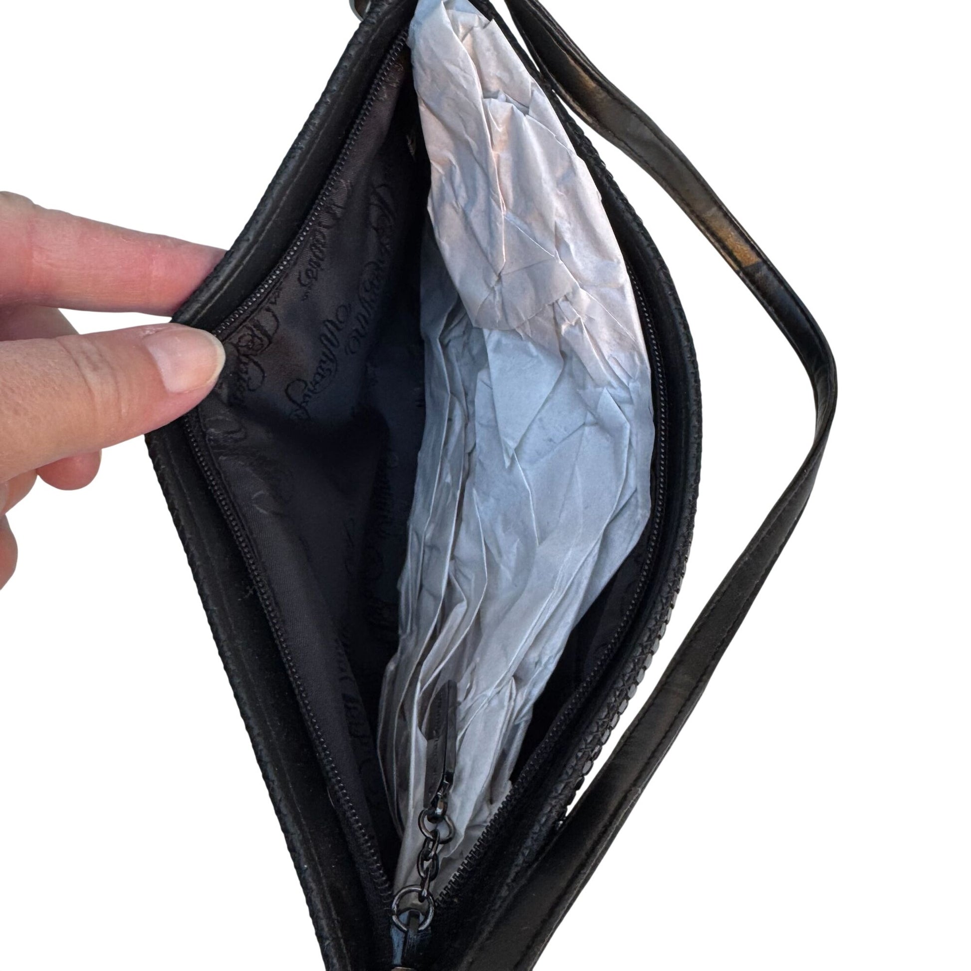 Whiting & Davis Vintage Womens Black Metallic Mesh Evening Bag Party Glam Formal