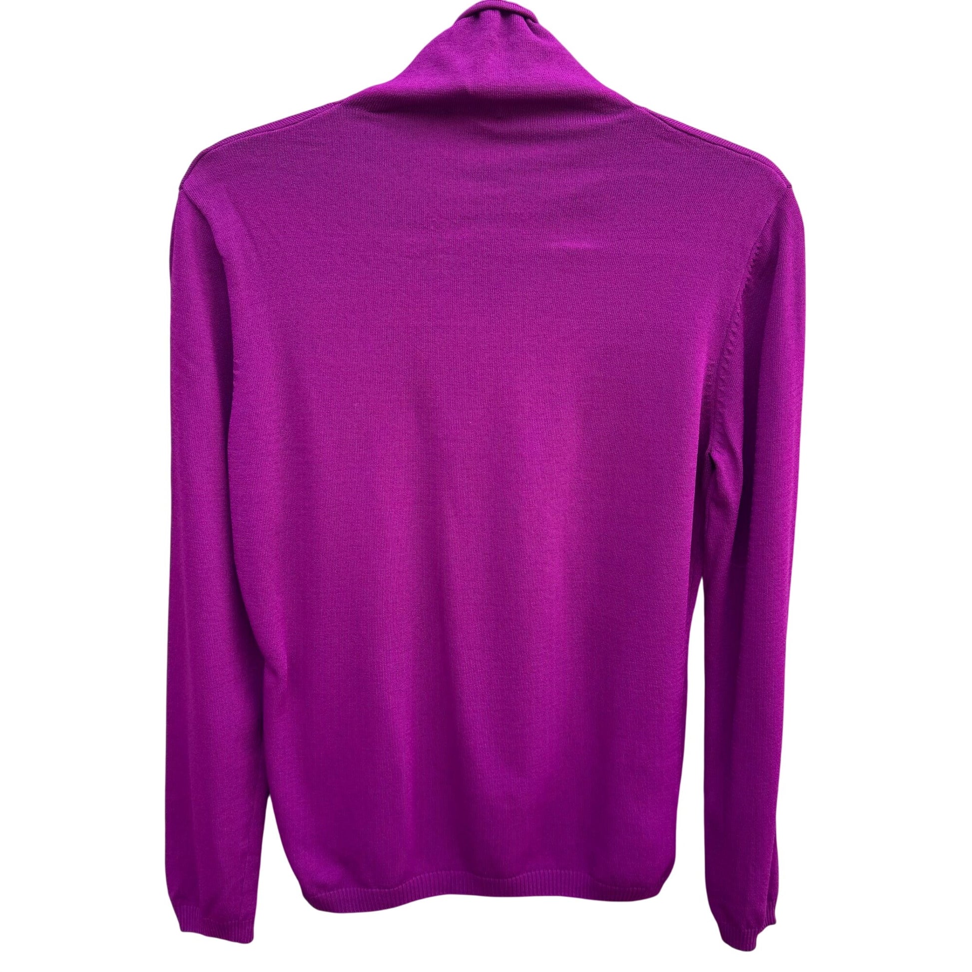 Hot In Hollywood Vintage Womens M Purple Turtleneck Long Sleeve Knit Sweater