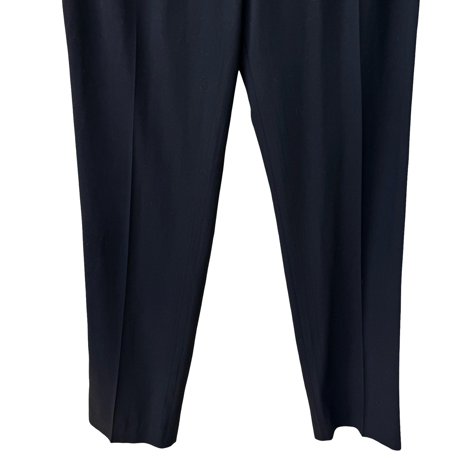 Chertok-Yi Y2K Tailored Minimalist Black Trousers Back Contrast Stitching Pants