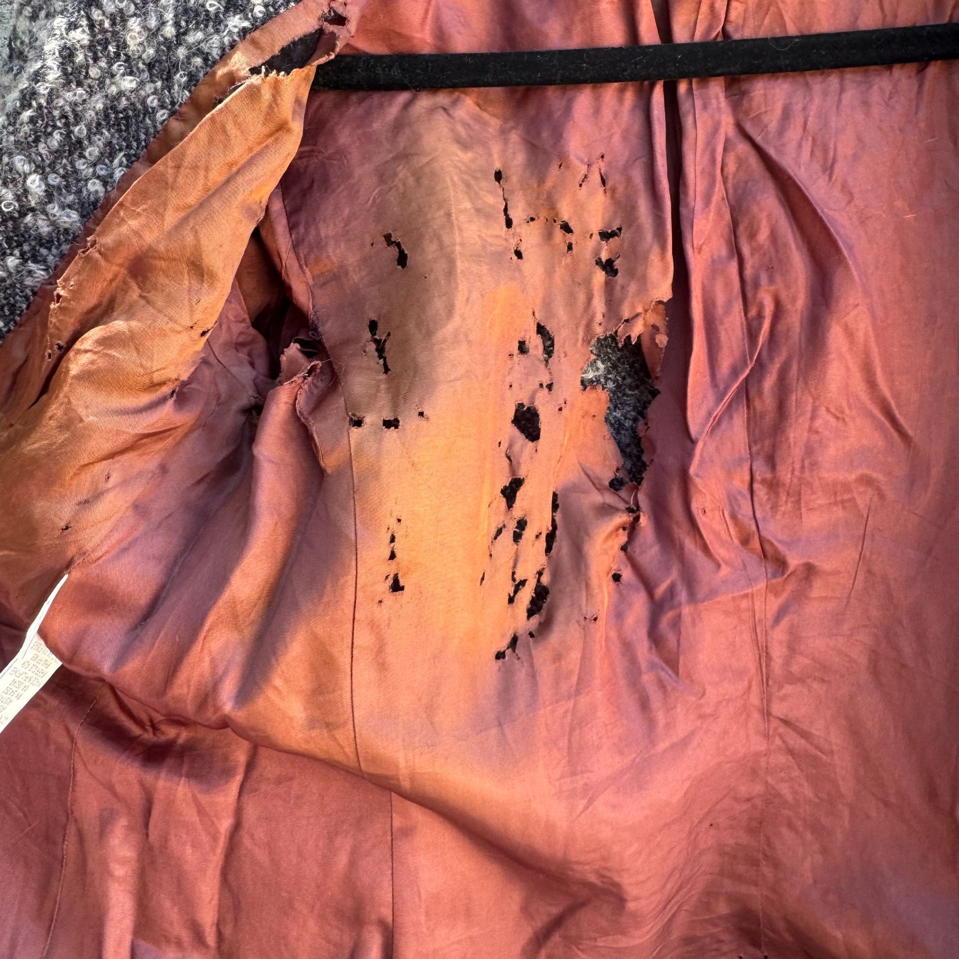 Jones New York Vintage Womens Brown Gray Tweed Wool Blend Boucle Jacket Blazer 10