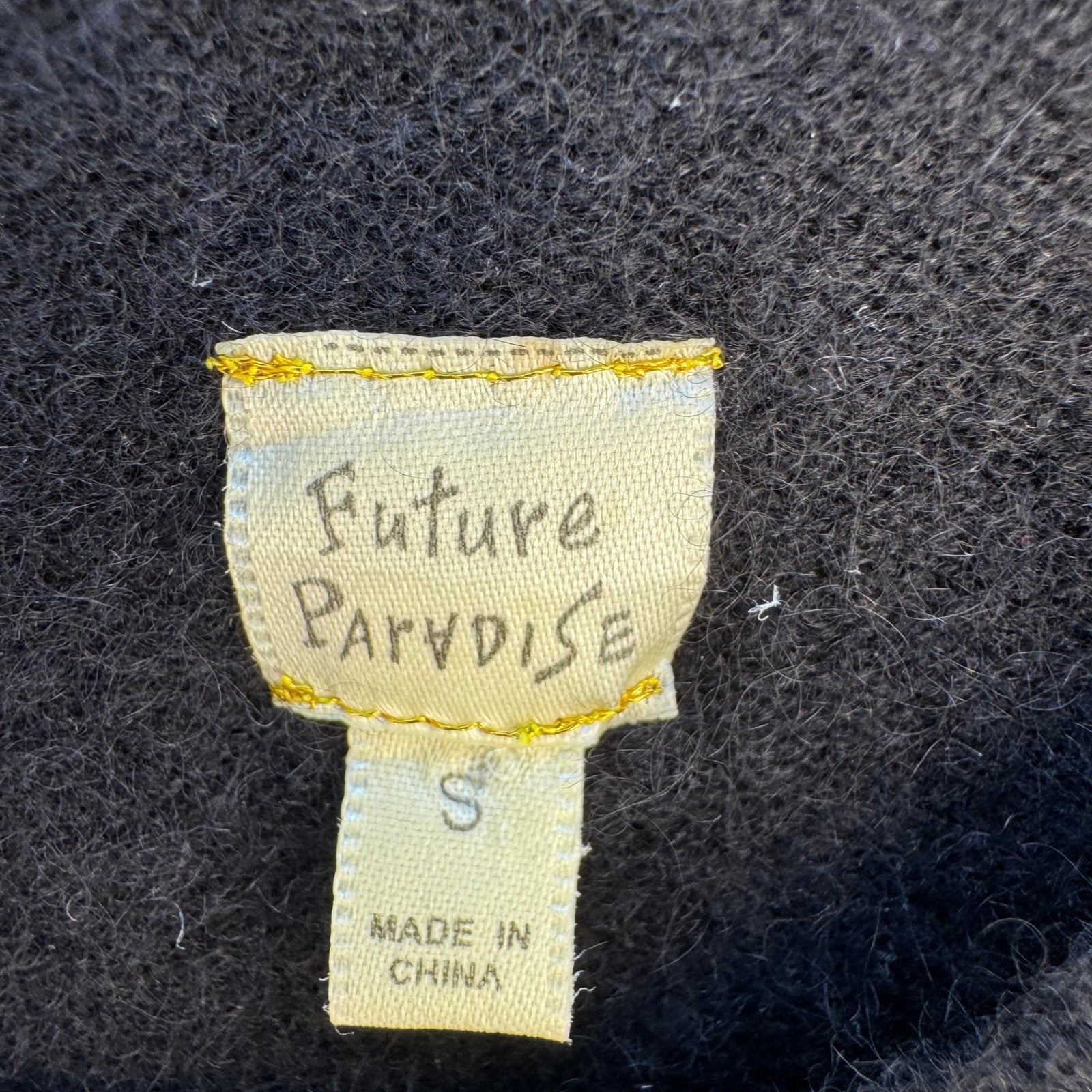 Future Paradise Cashmere Old Money Black Sweater Vest Sleeveless S Quiet Luxury