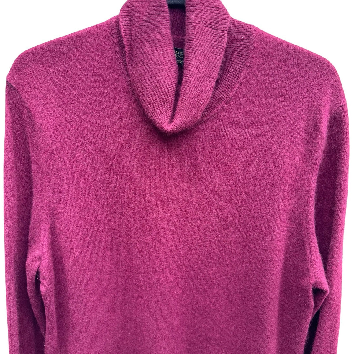 Club Room Luxury 100% Cashmere Quiet Luxury Old Money Cowl Neck Sweater Red L