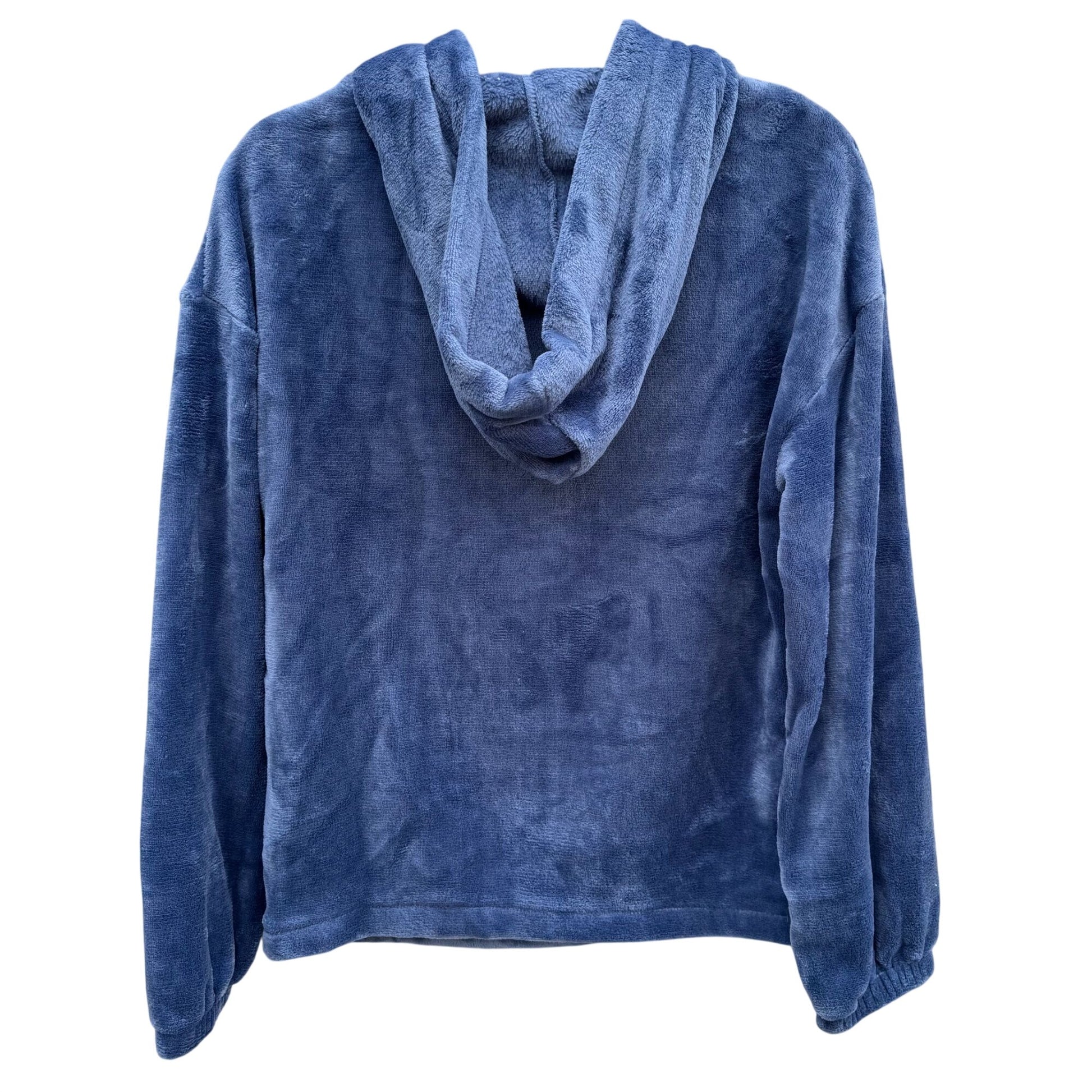 Lauren Conrad Blue Plush Woobie Hoodie Sweatshirt Womens M Cozy Stylish New Tags