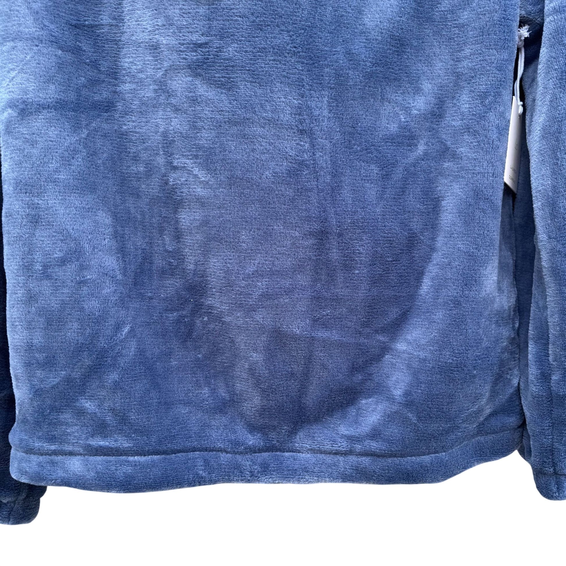 Lauren Conrad Blue Plush Woobie Hoodie Sweatshirt Womens M Cozy Stylish New Tags