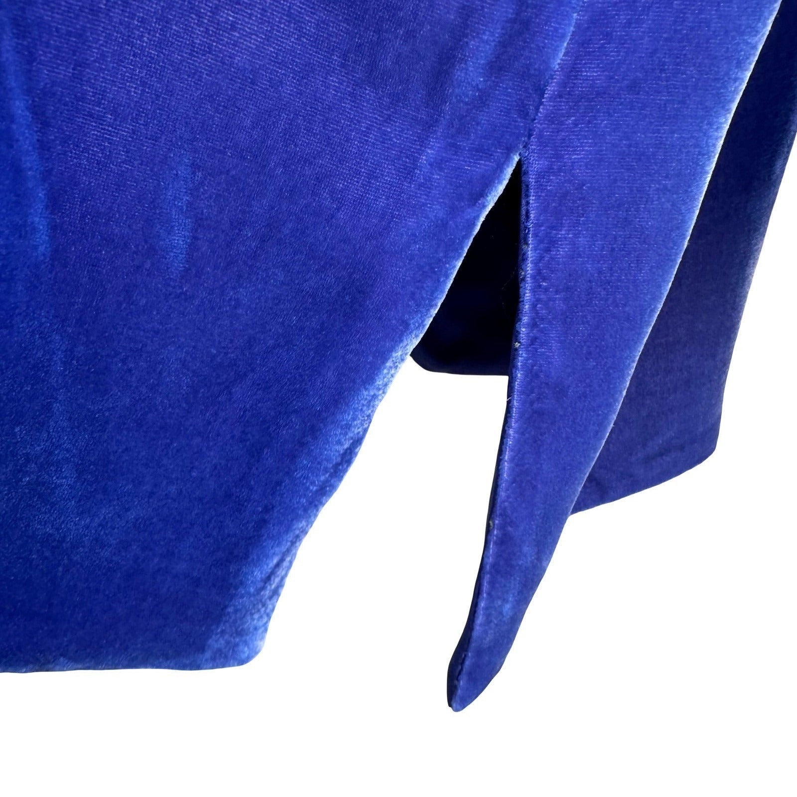 Randolph Duke The Look Reversible Silk Velvet Jacket Blue Open Cardigan SM NWT