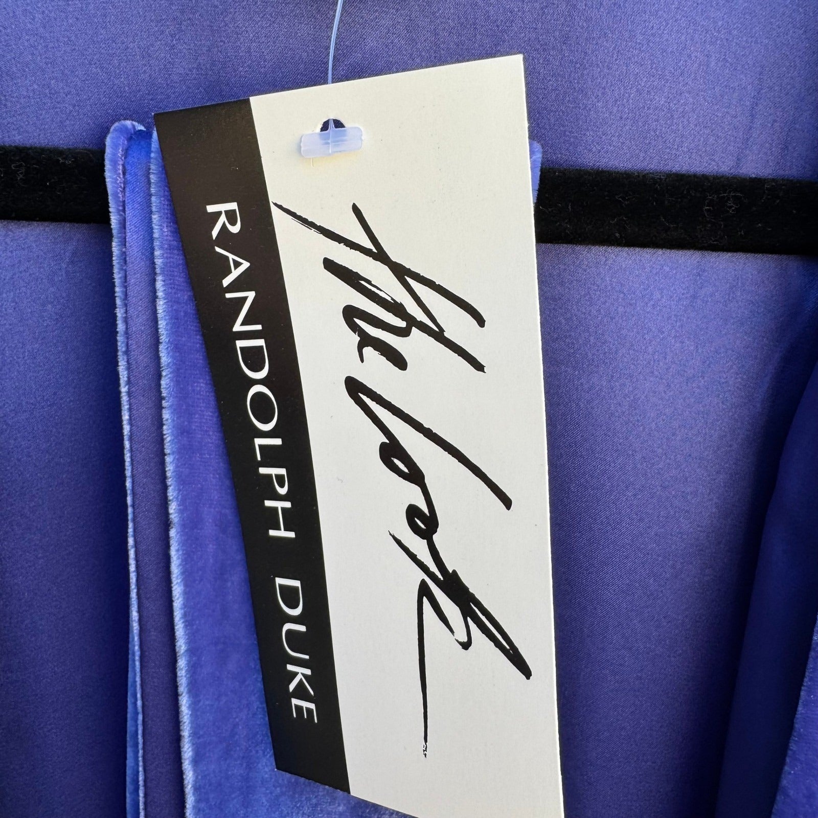 Randolph Duke The Look Reversible Silk Velvet Jacket Blue Open Cardigan SM NWT