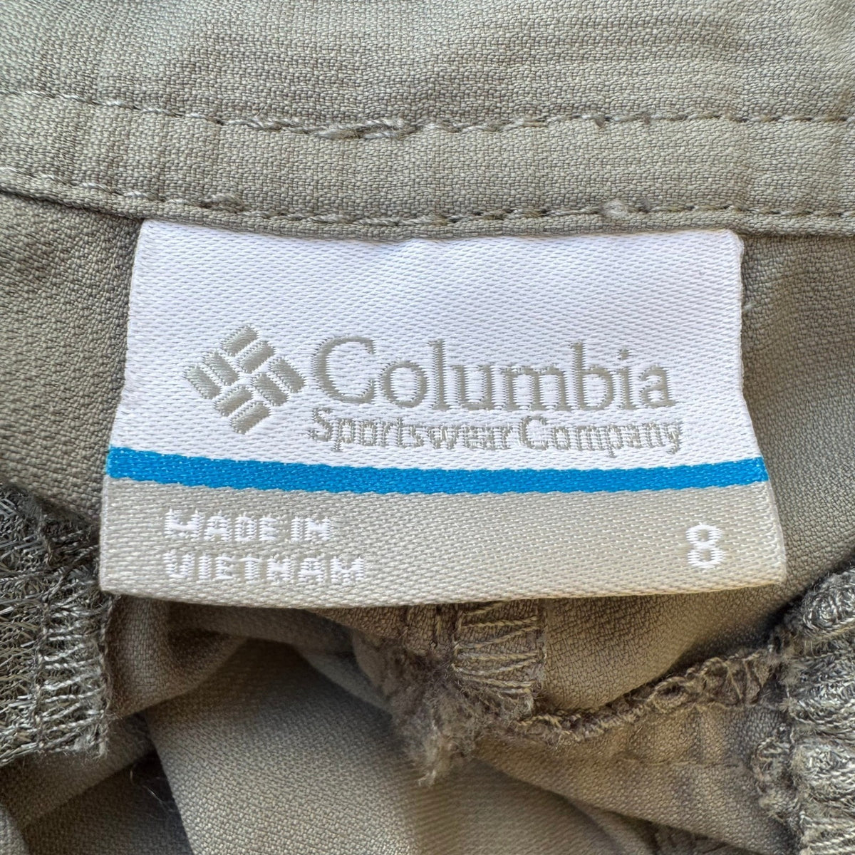 Columbia Outdoor Activewear Cargo Hiking Gorpcore Capri Pants Gray Womens 8