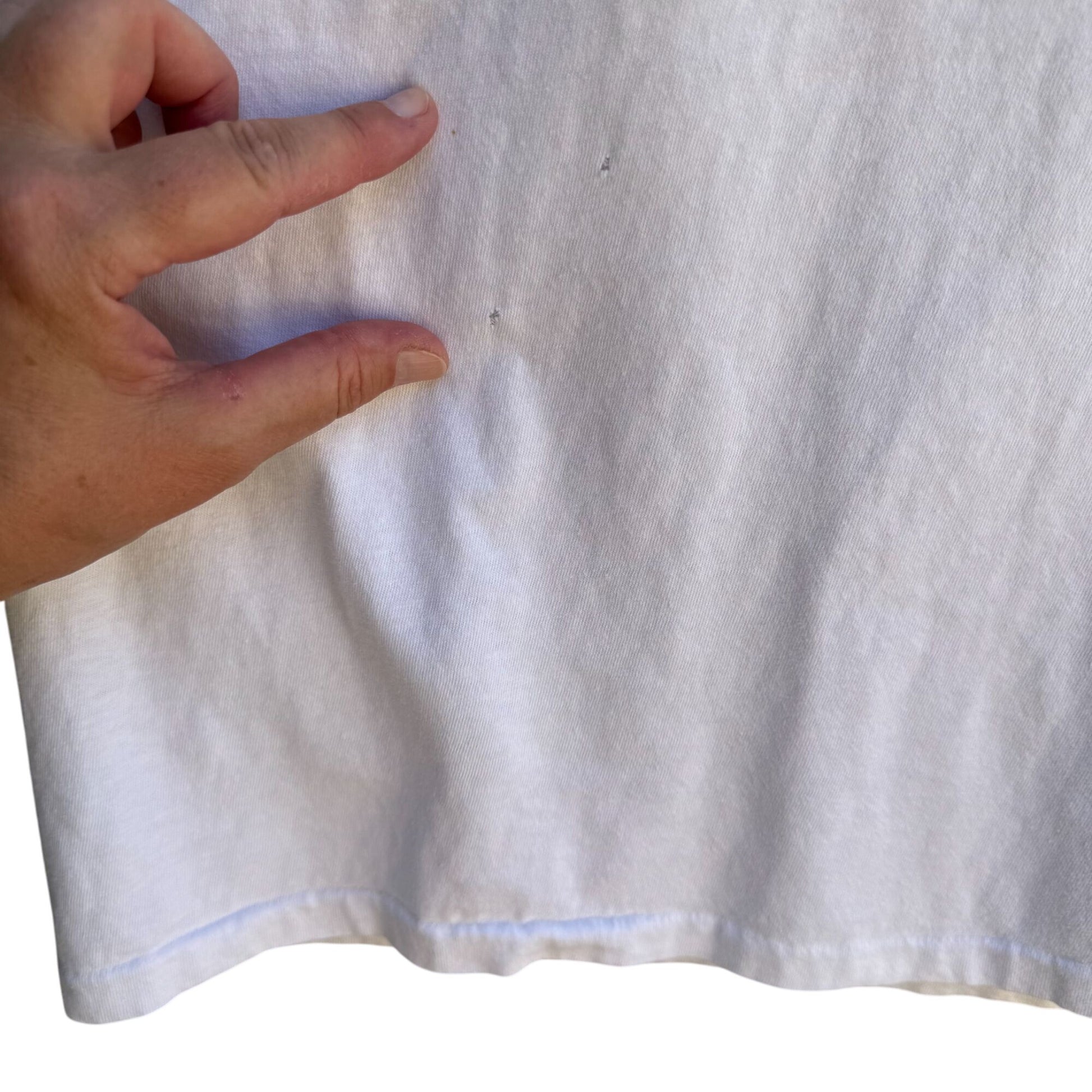 Vintage 80s Catalina Islands Graphic White Crew Neck Hugger Free Style Shirt OS