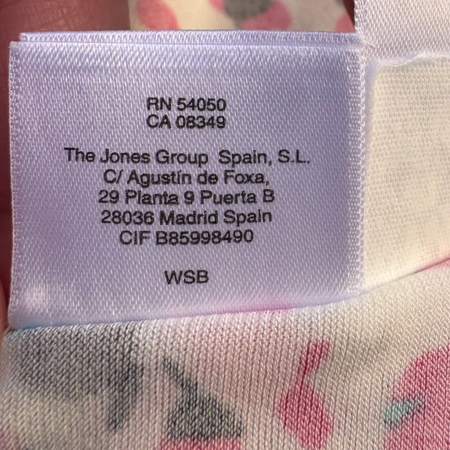 Jones New York Careerwear Sleeveless Pleated Pink Abstract Confetti Blouse XL