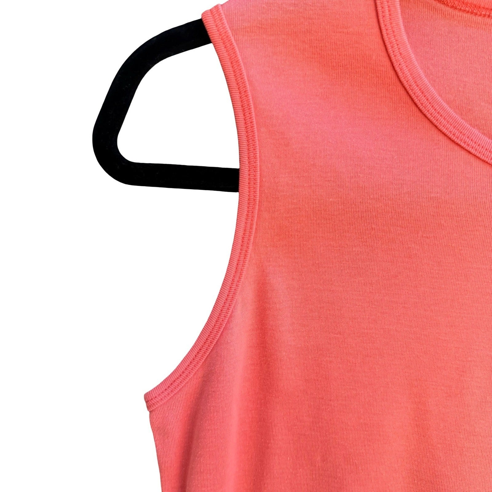 Ralph Lauren Preppy Orange Sleeveless Cotton Knit Top Made In Japan S Minimalist