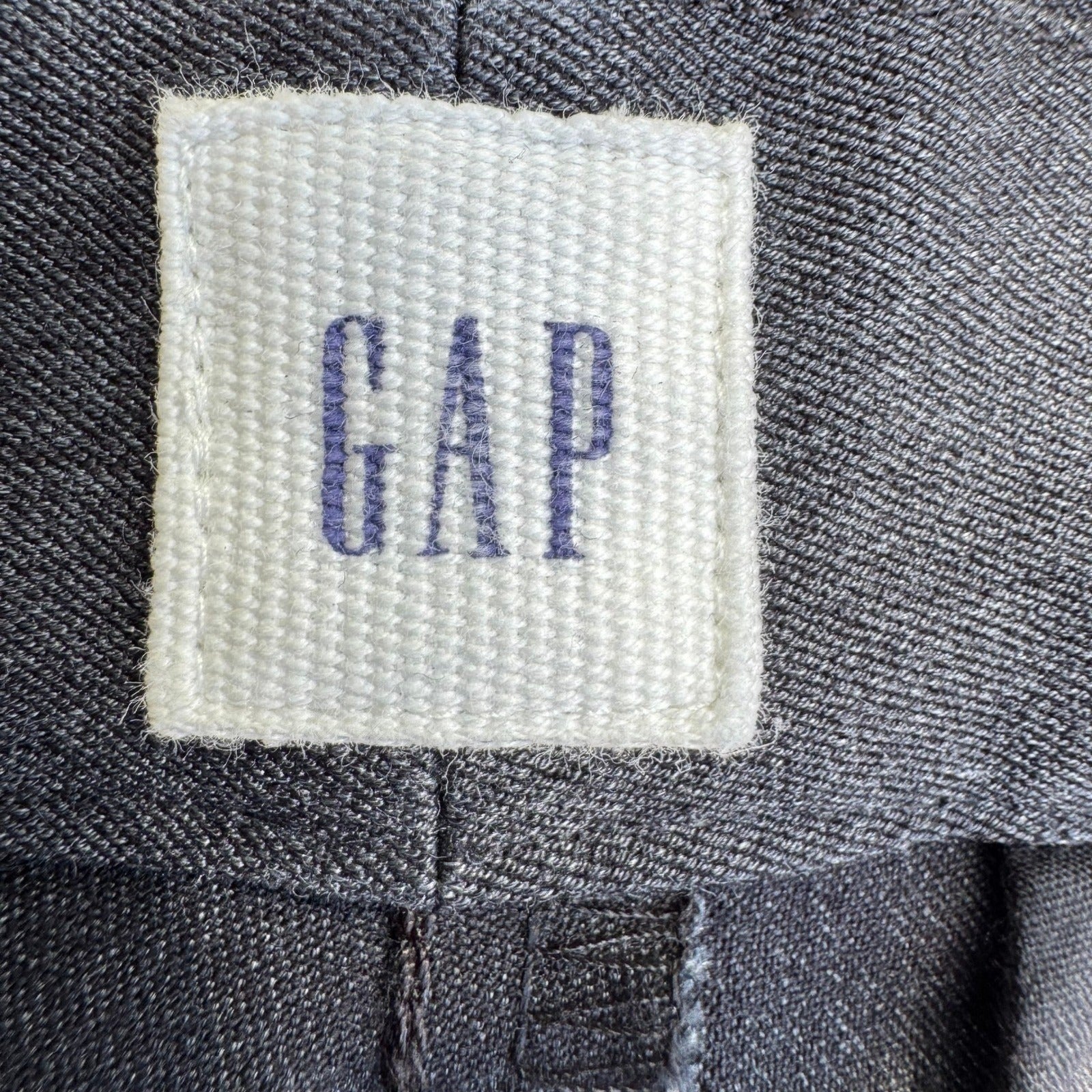 Gap Skinny Ankle High Rise Pants Snap Hem Business Casual Preppy Gray Womens 10