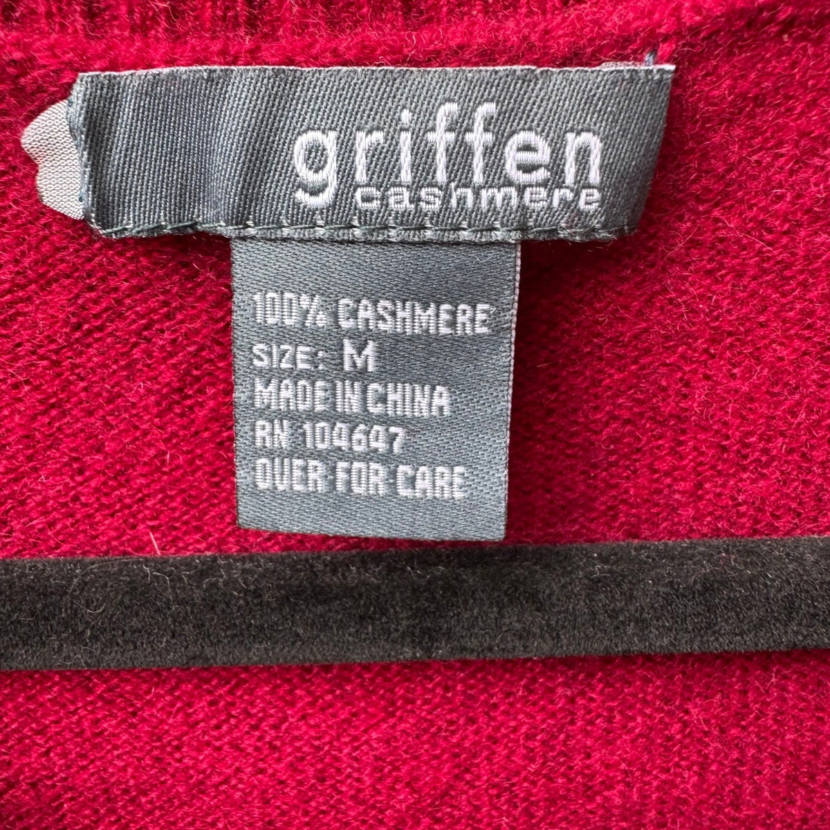 Griffen 100% Cashmere Quiet Luxury Old Money Preppy Minimalist Sweater Red M