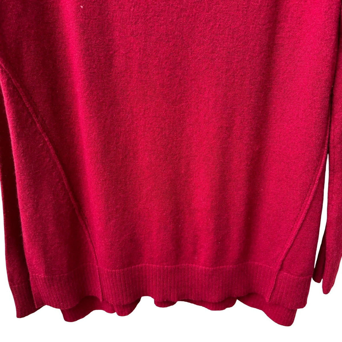 Griffen 100% Cashmere Quiet Luxury Old Money Preppy Minimalist Sweater Red M