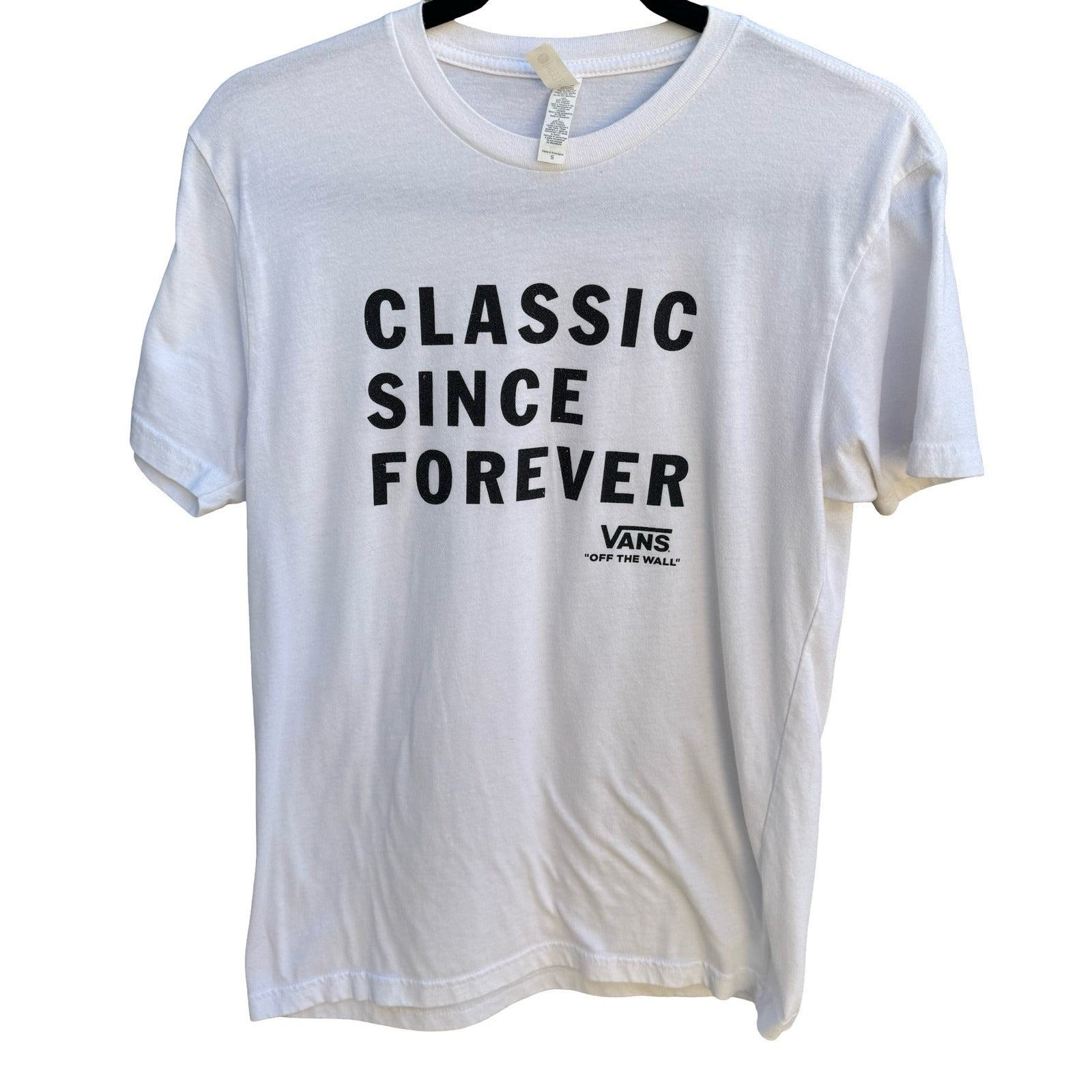 Vans Classic Since Forever Graphic Shirt Skater White Mens S Next Level Apparel