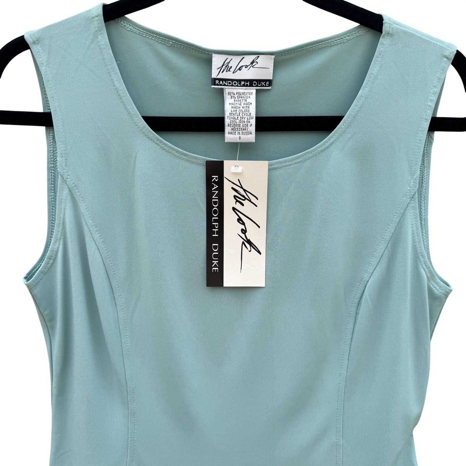 Randolph Duke The Look Womens Sleeveless Scoop Neck Top Seafoam Green Size S NWT