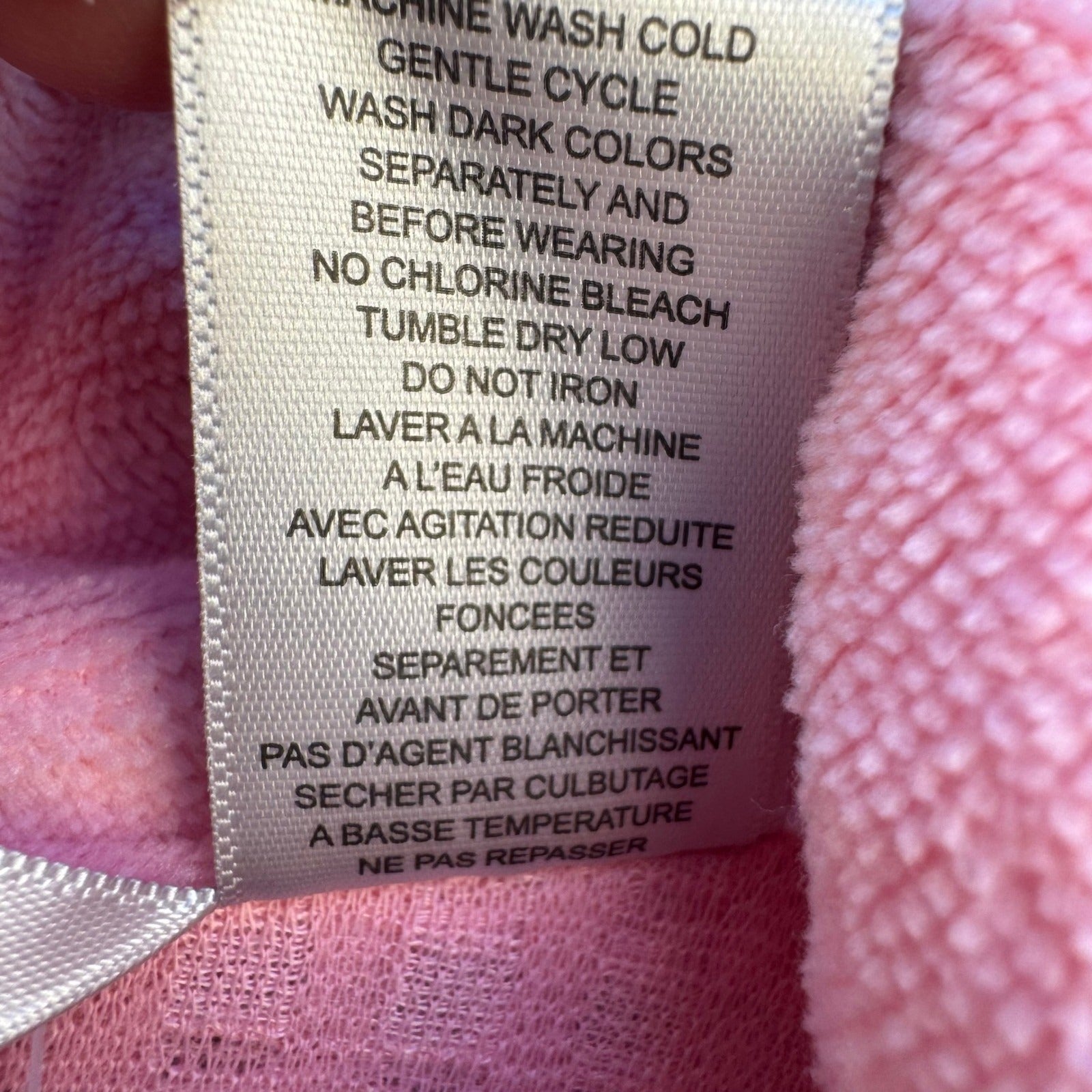 Jasmine Rose Pink Waffle Knit Robe Headband Set Large 312225 Loungewear Cozy NEW