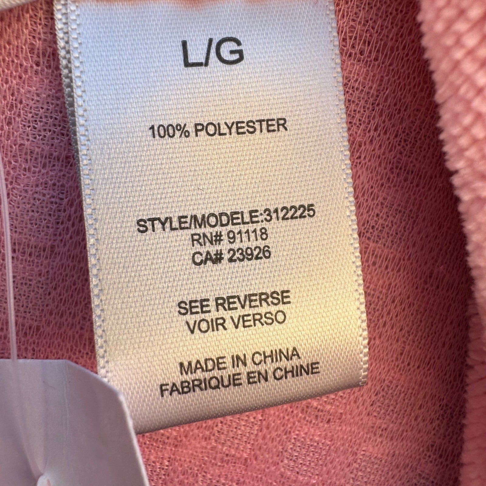 Jasmine Rose Pink Waffle Knit Robe Headband Set Large 312225 Loungewear Cozy NEW