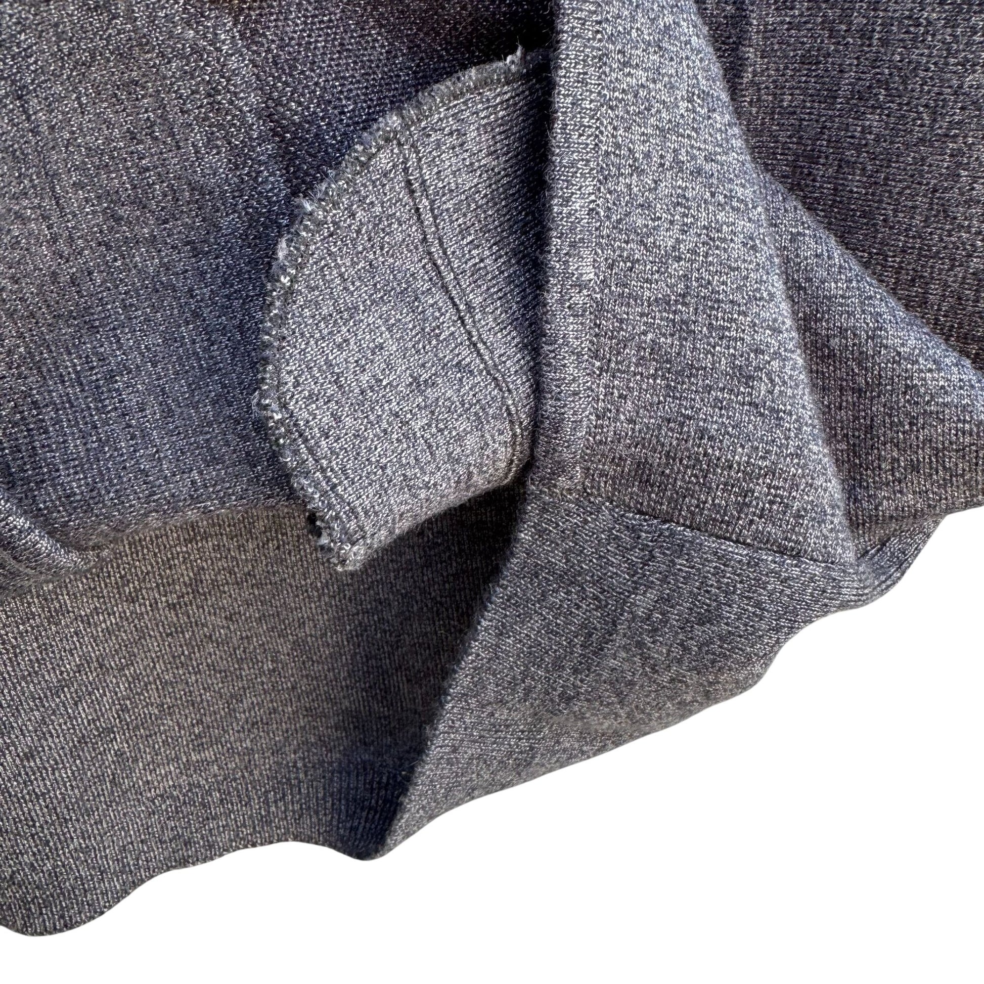 Vintage Mens Gray Argyle Button-Up Pockets Old Money Preppy Knit Grandpa Vest