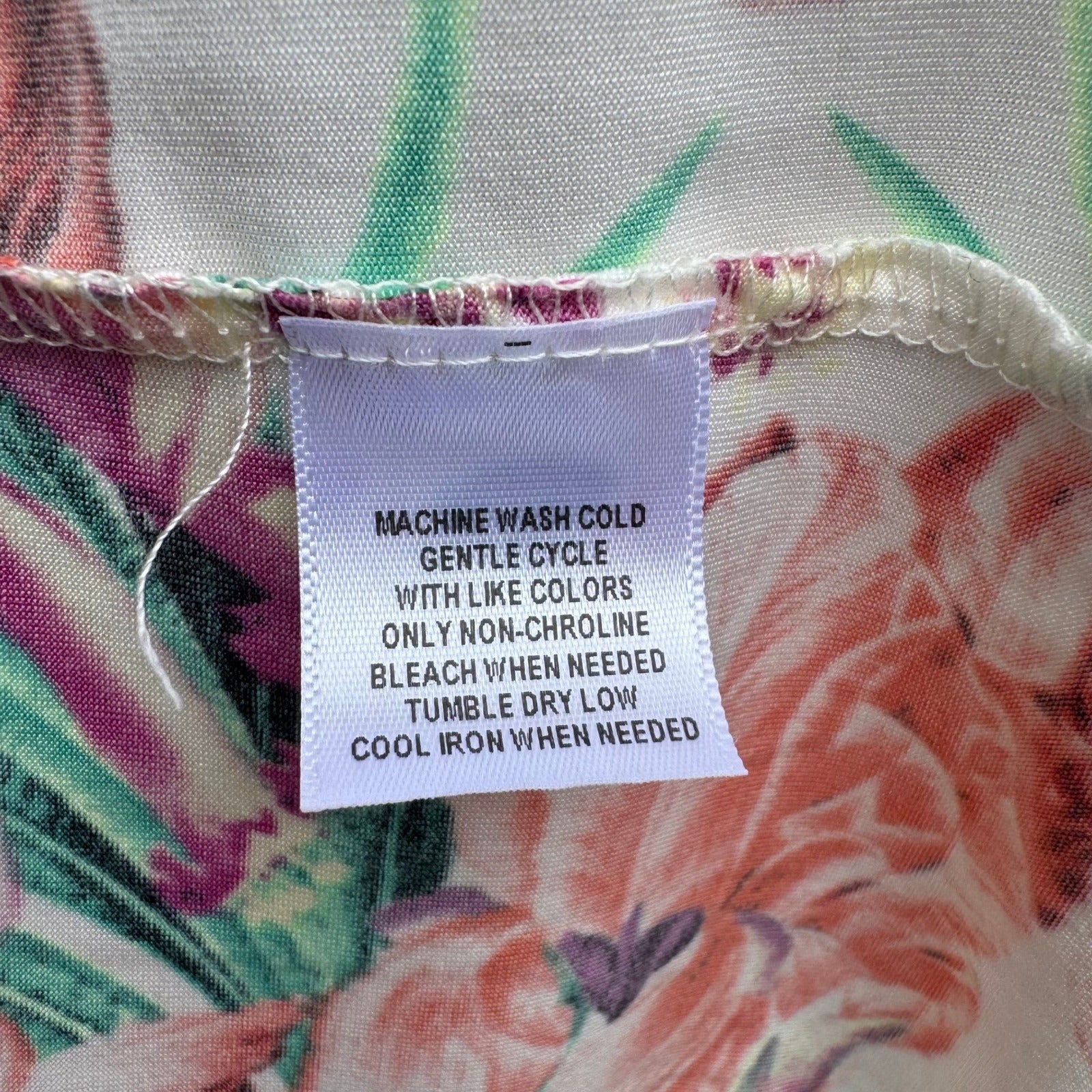 Style & Co Womens XL Floral Geometric Layered Split Back Blouse Eclectic Artsy