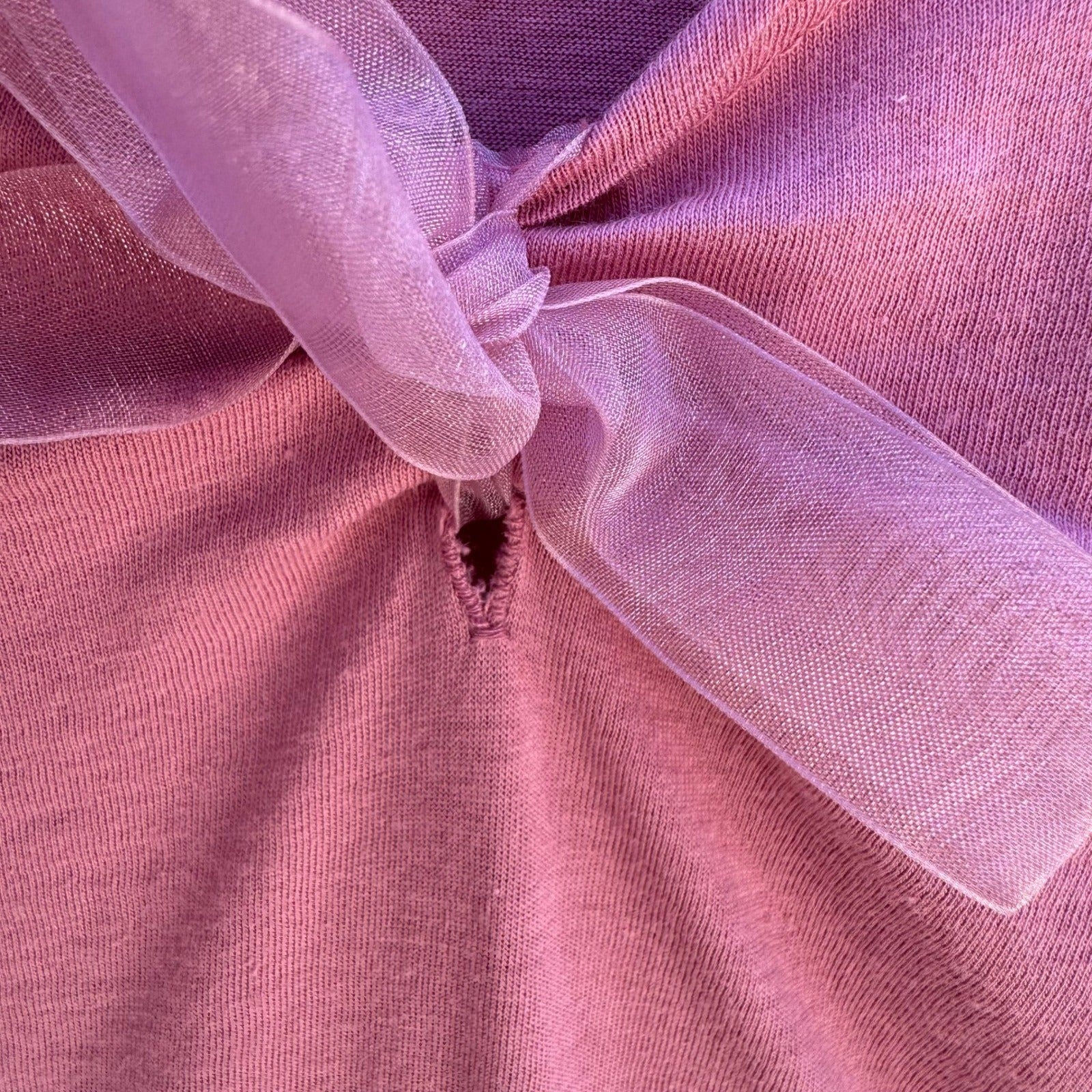 Self Esteem Y2K Rose V-Neck Cap Sleeve Top Bow Slim Fit Coquette Romantic Fairy
