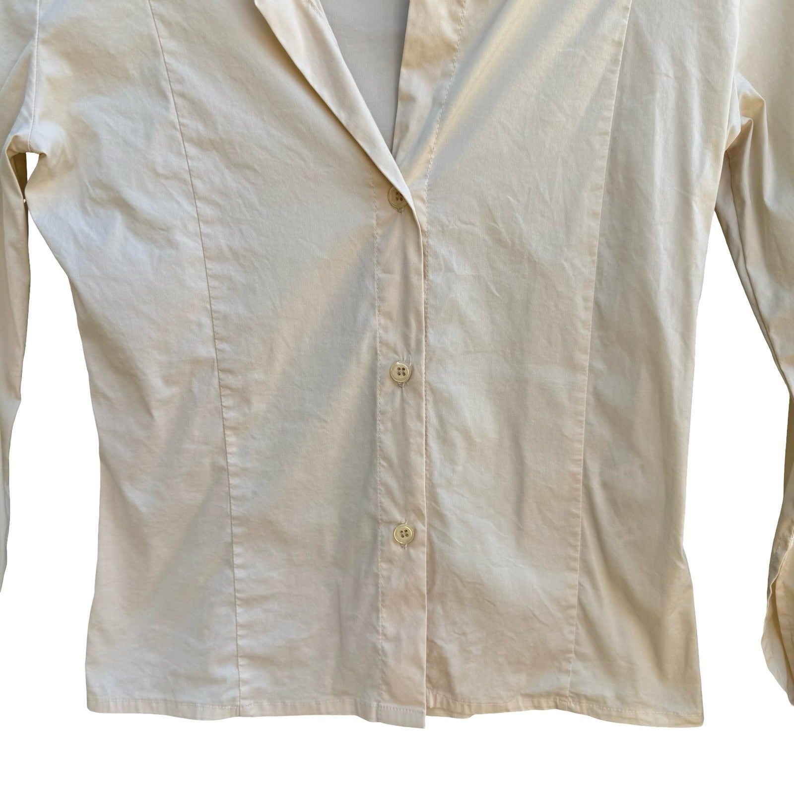 Robert In't Veld Y2K Minimalist Tailored Italian Cotton Fitted French Cuff Shirt