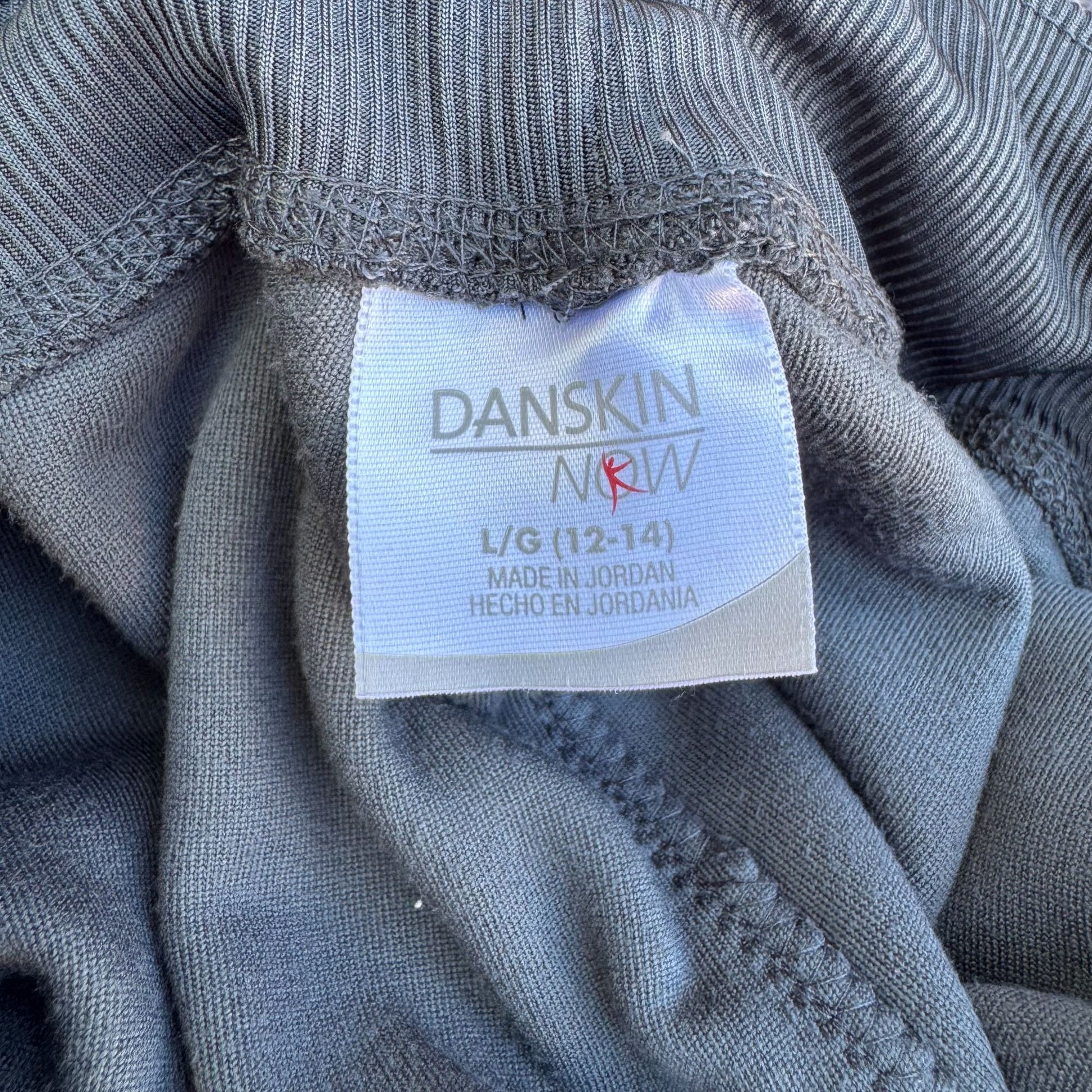 Danskin Now Womens Gray Fleece Elastic Waist Athletic Workout Capri Pants L/G