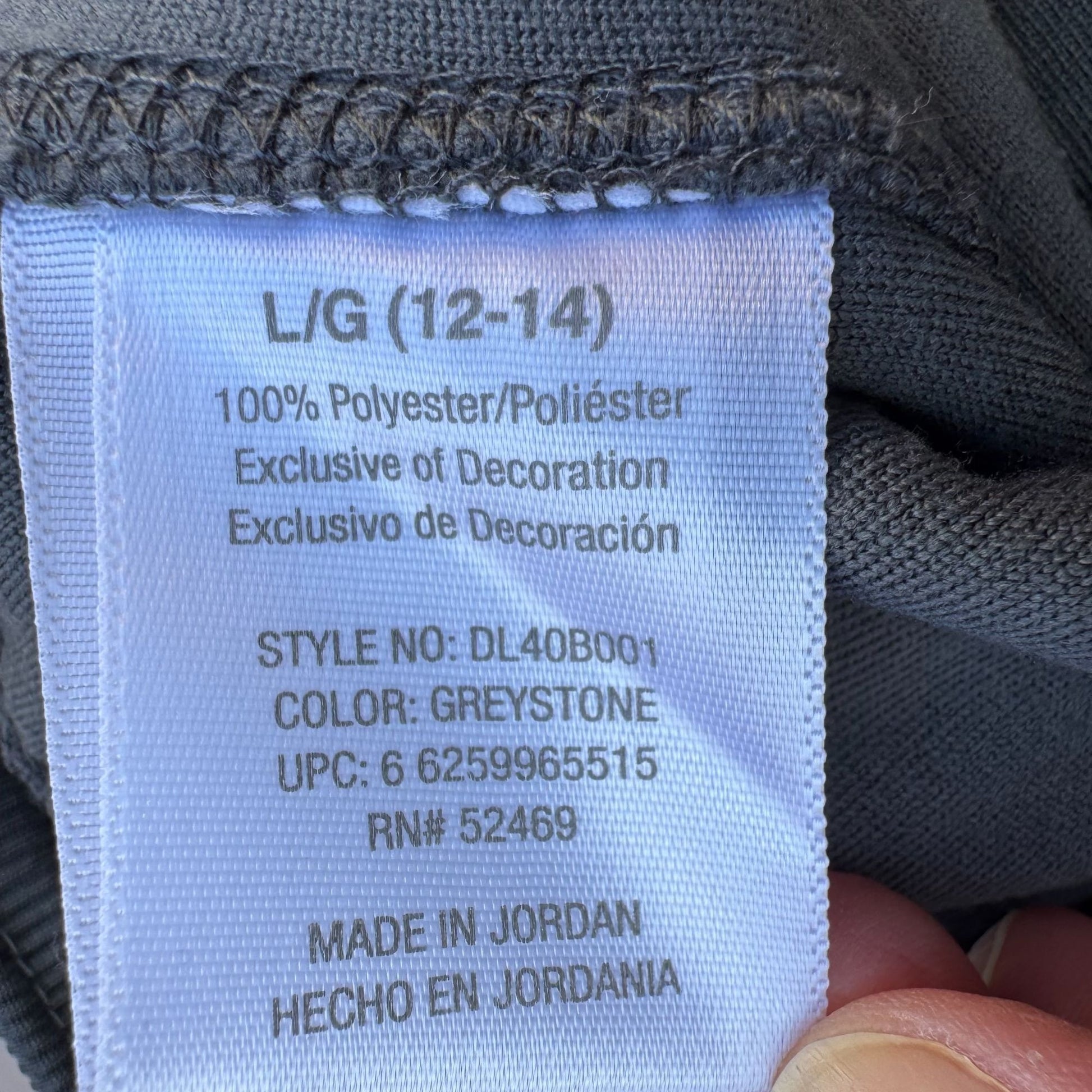 Danskin Now Womens Gray Fleece Elastic Waist Athletic Workout Capri Pants L/G