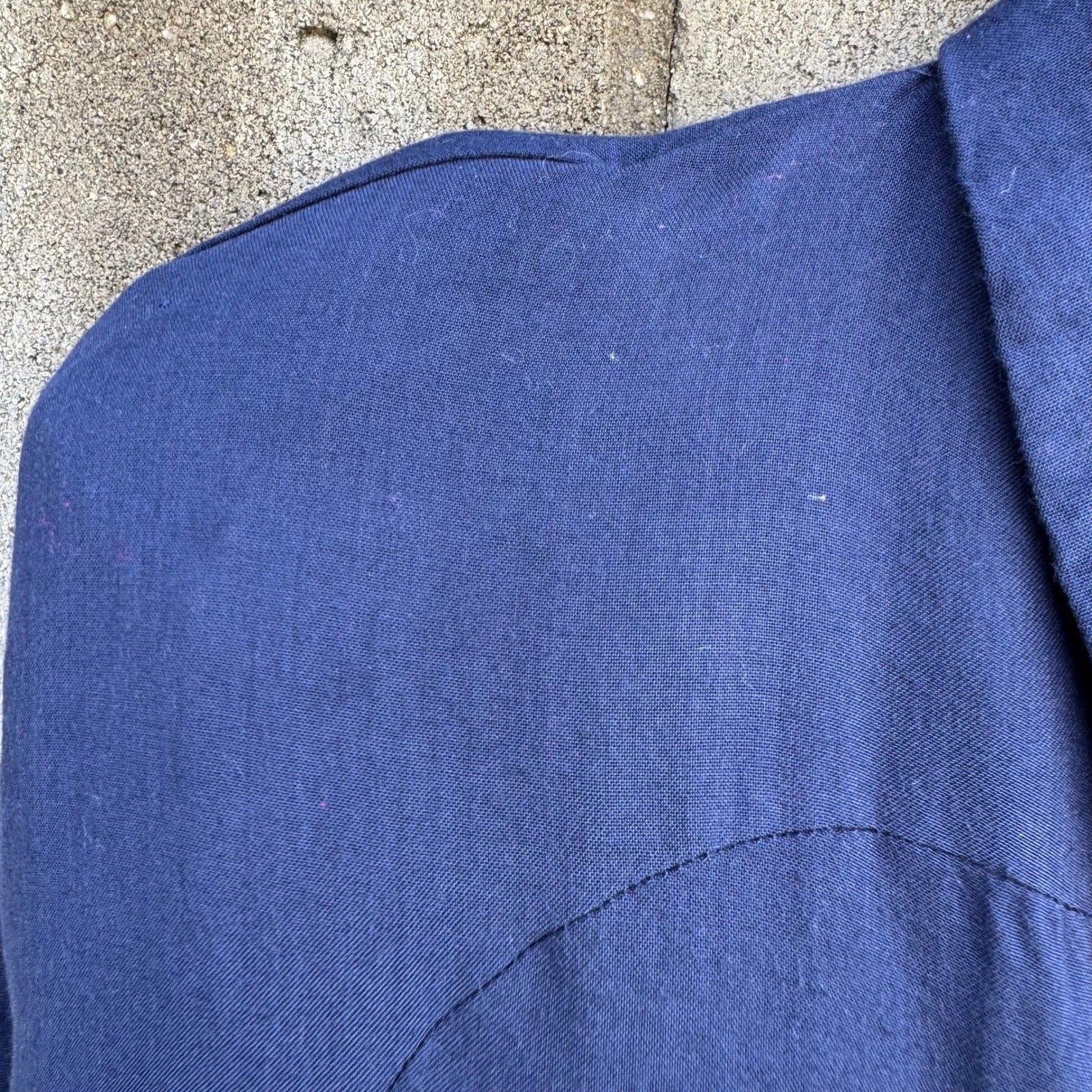 Mirrors Vintage 80s Navy Cropped Blazer Jacket Star Buttons Nautical Womens S