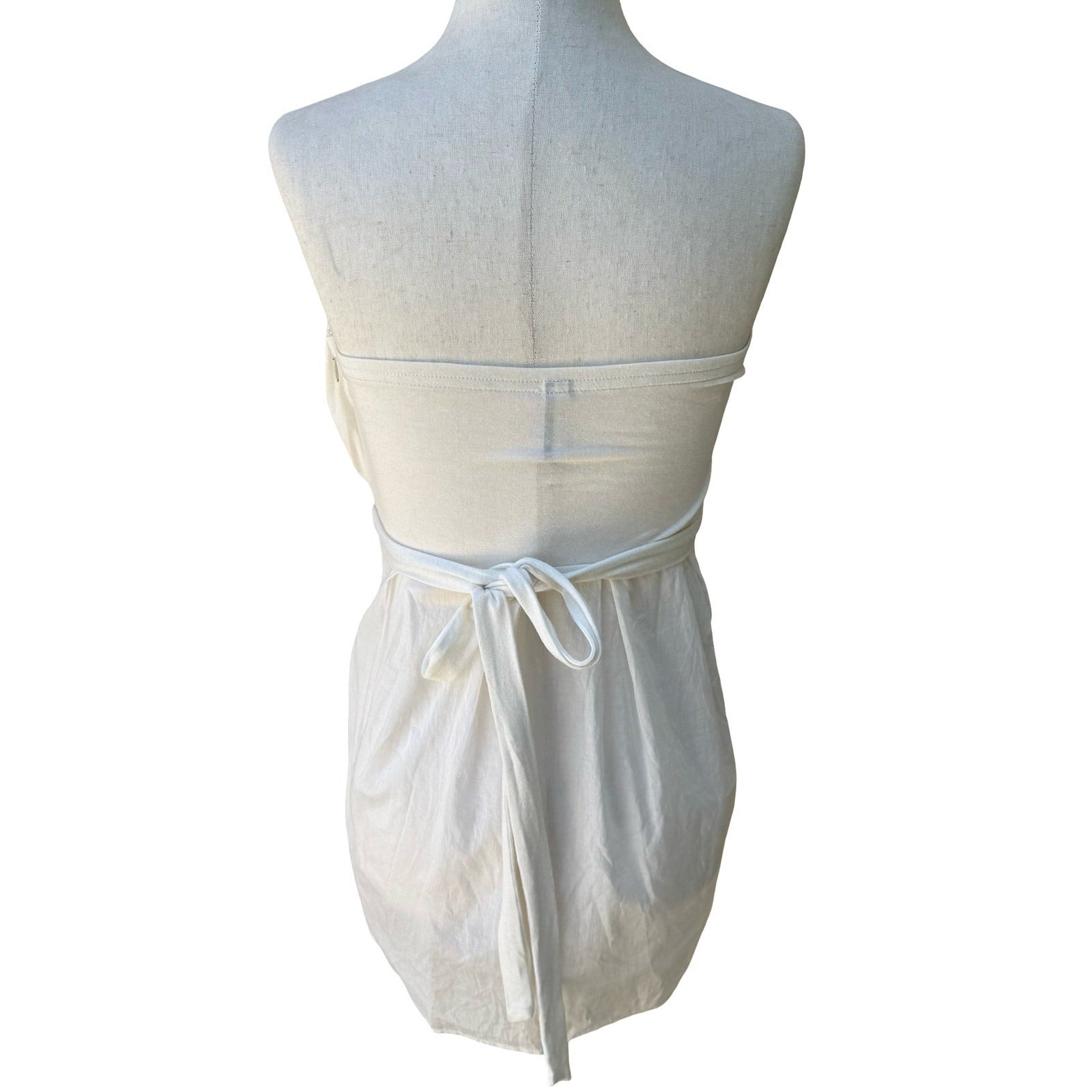 Miss Me Y2K Coquette Fairycore Boho Strapless Empire Waist Ruched Shimmer Top S