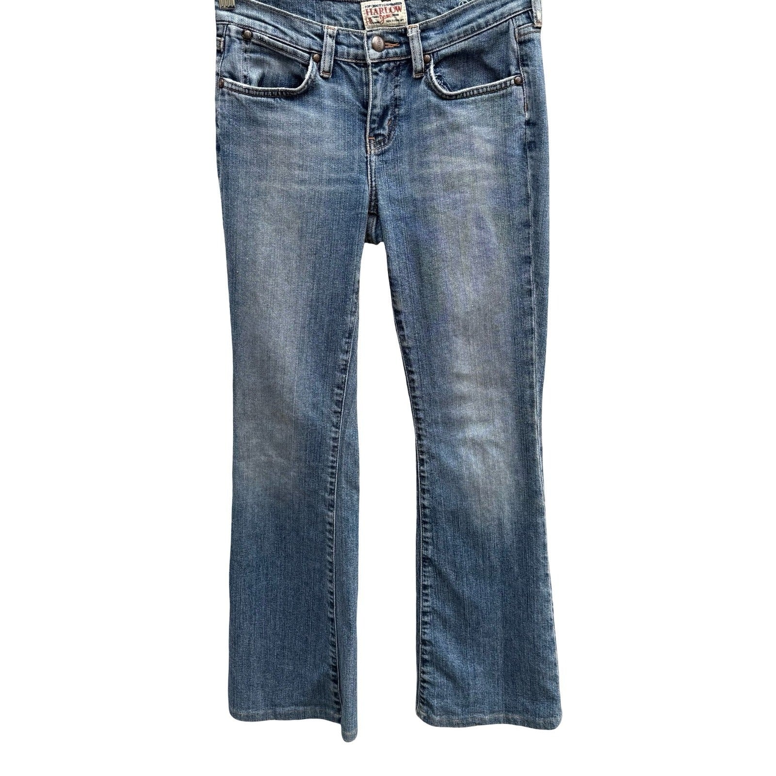 Harlow Jeans Vintage Y2K Indie Sleaze Low Rise Medium Wash Bootcut Jean Women 27