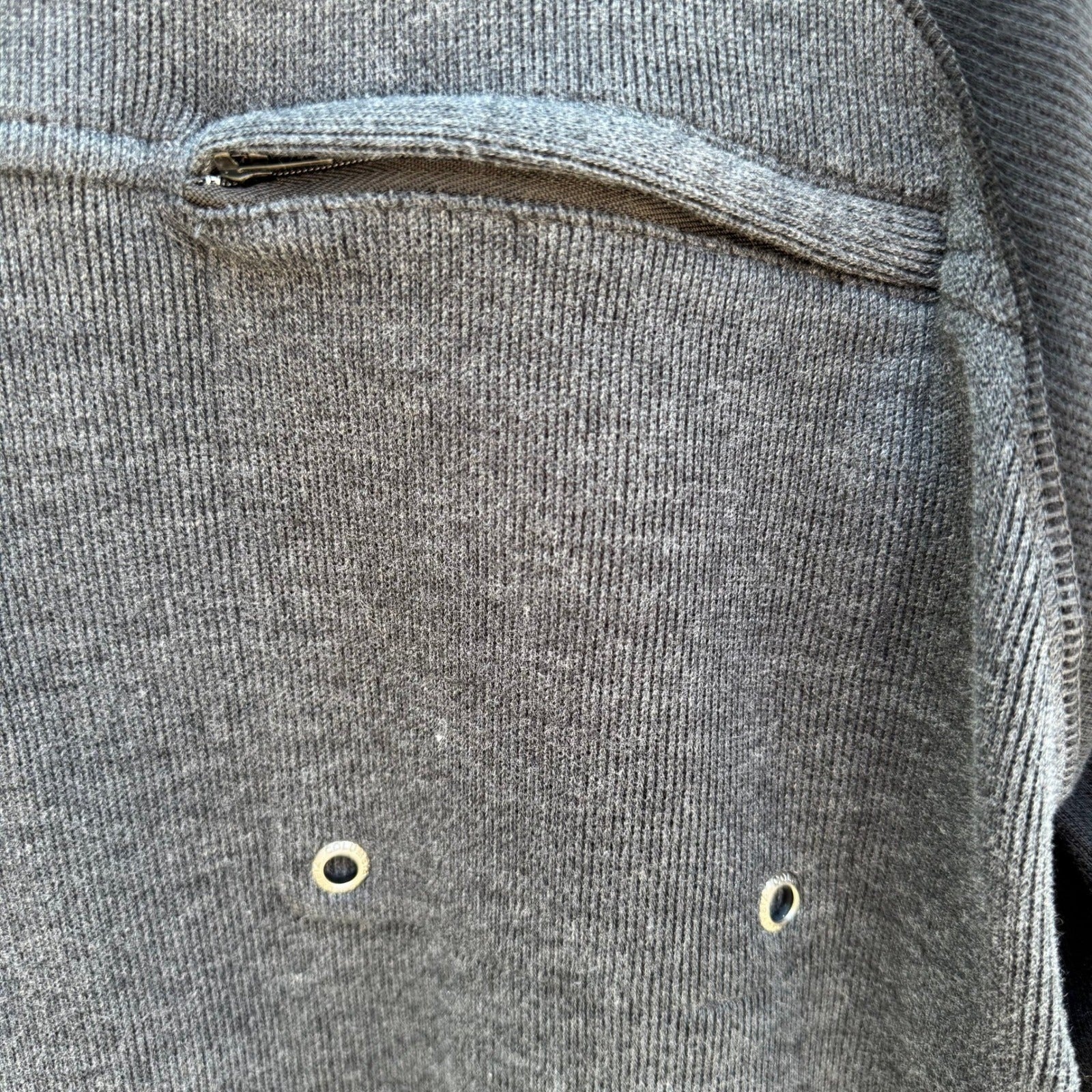 Columbia Vertex Mens XXL Quarter Zip Pullover Grey Black Ribbed Fleece AM6811