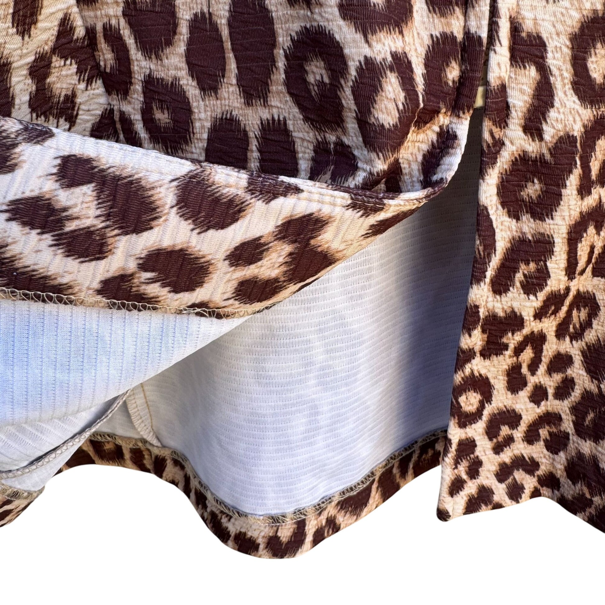 Toteables Susan Graver Vintage Glam Leopard Print Womens Zip Long Sleeve Jacket