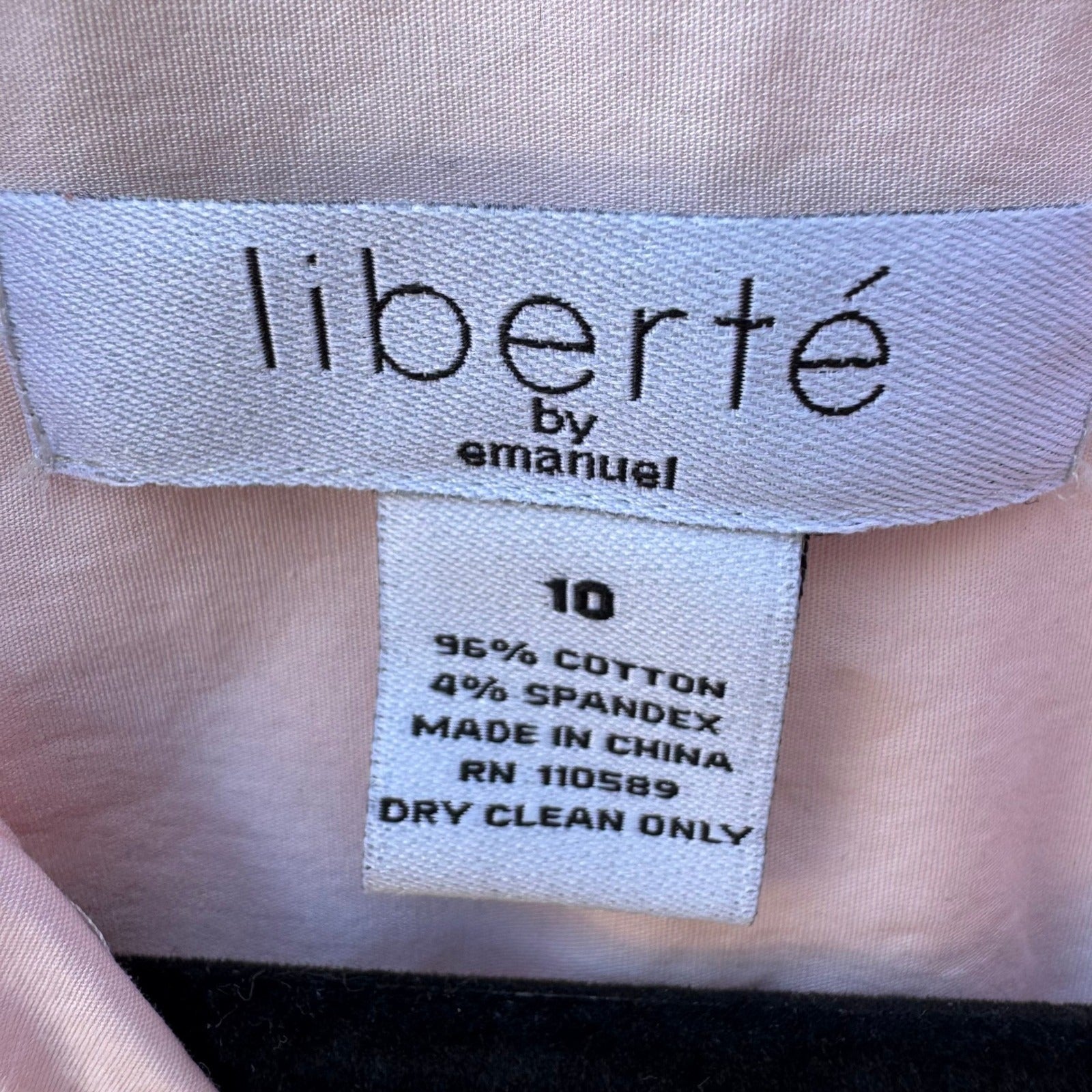 Liberte by Emanuel Womens Pink Pintuck Pleated Button Down Shirt Blouse Size 10