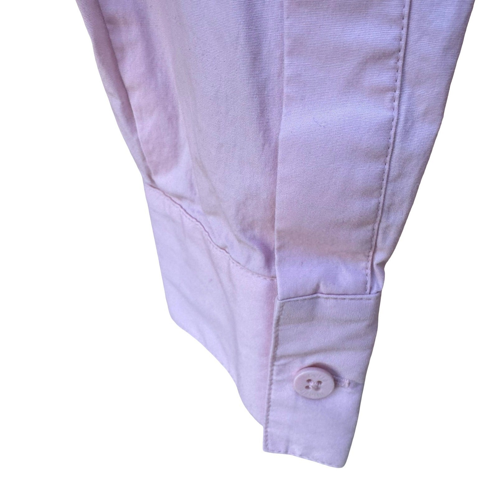 Liberte by Emanuel Womens Pink Pintuck Pleated Button Down Shirt Blouse Size 10