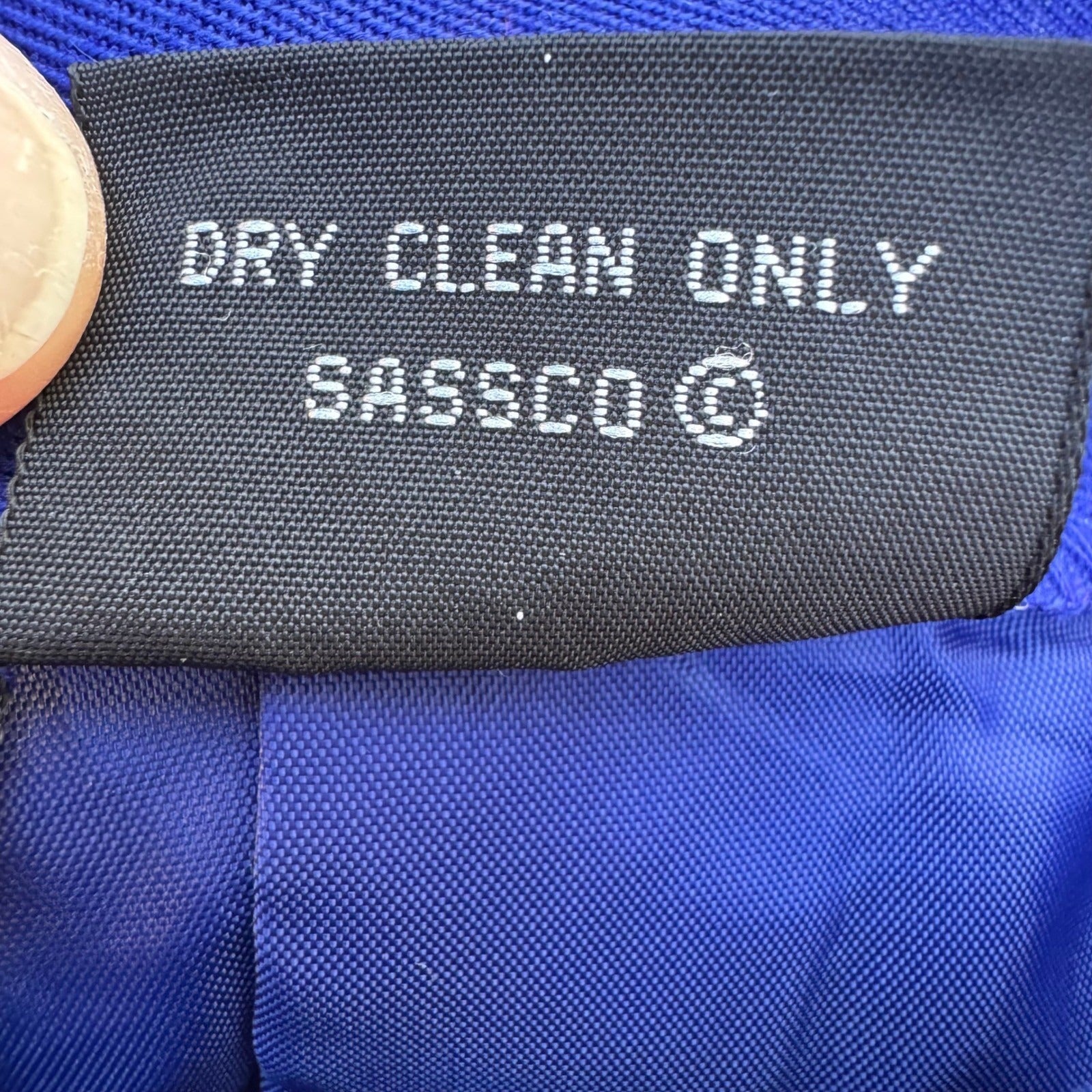 Kasper for ASL Vintage Royal Blue Skirt Suit Set Short Sleeve Office Womens 4