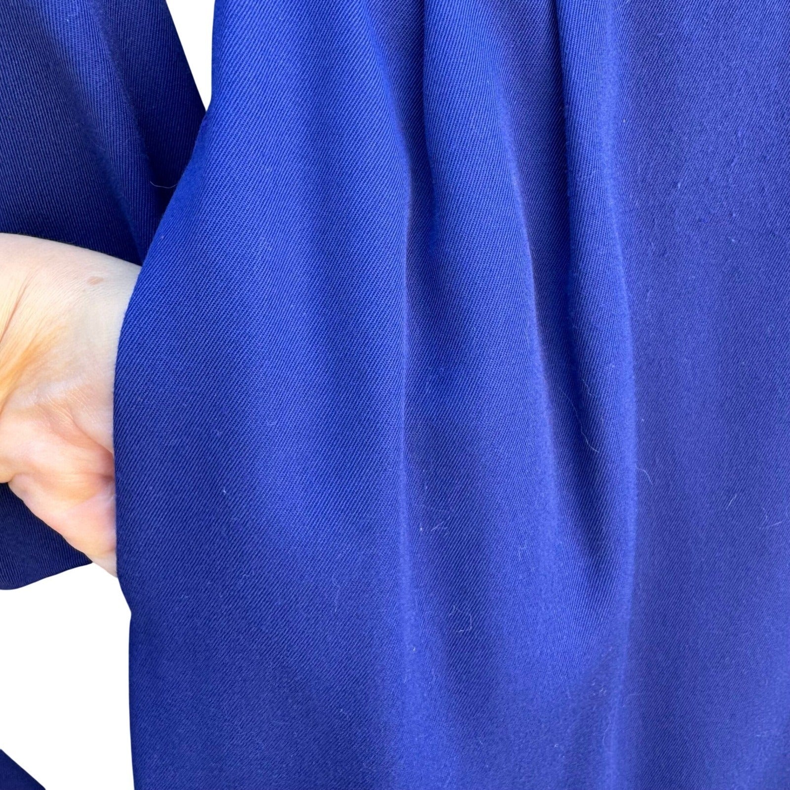 Kasper for ASL Vintage Royal Blue Skirt Suit Set Short Sleeve Office Womens 4