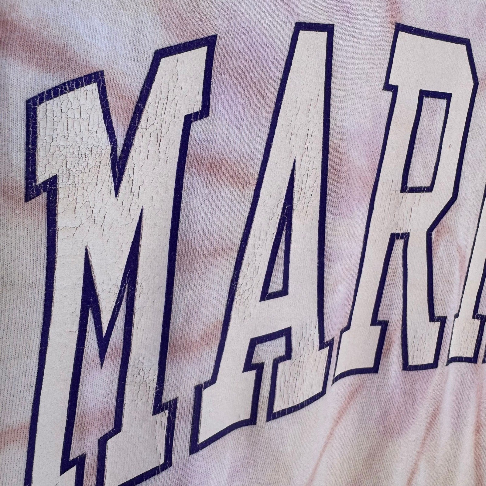 Market Tie Dye Varsity Arch Logo T-Shirt Skater Collegiate Streetwear Mens S