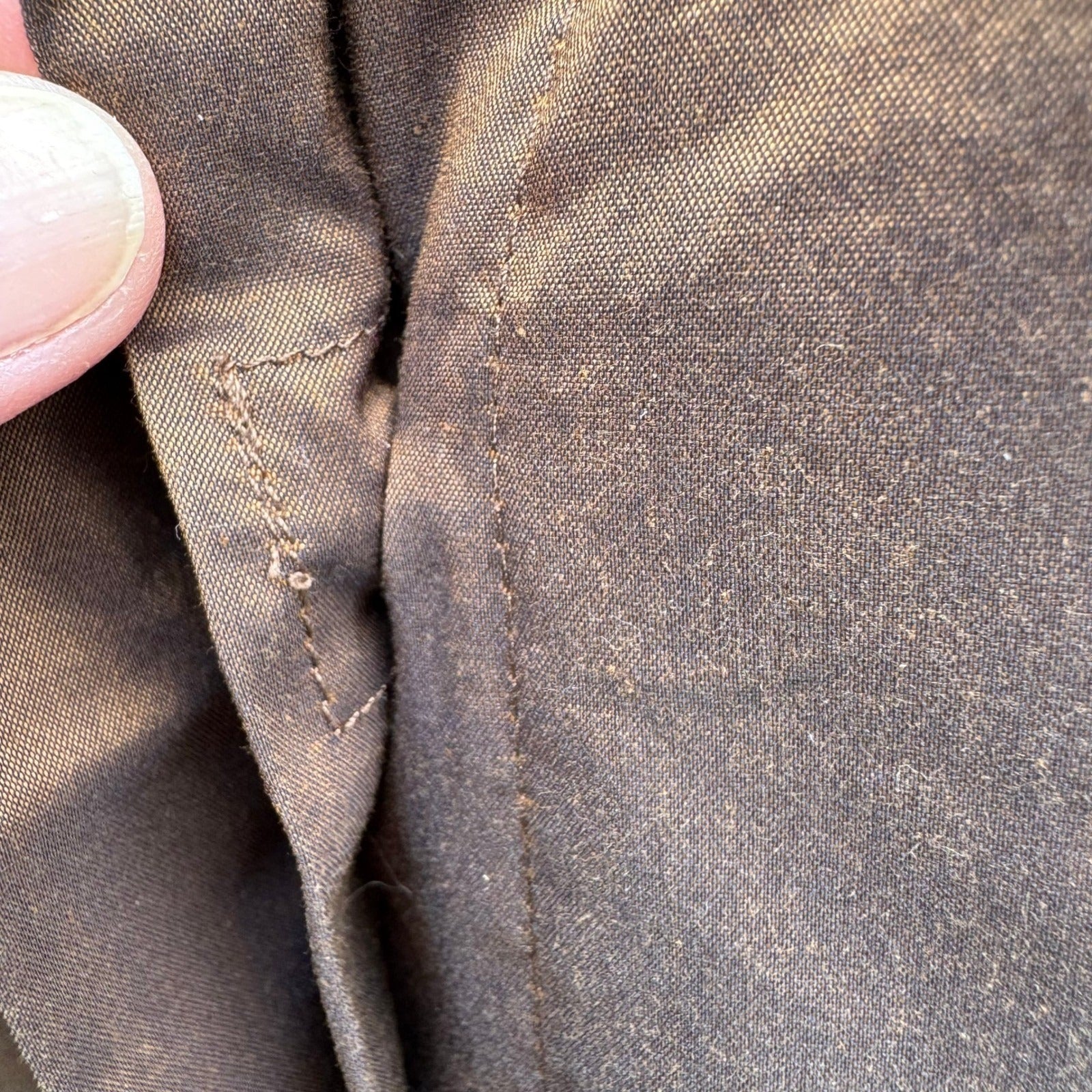 Ted Baker London Minimalist Brown Iridescent Hidden Button Shirt Tailored Chic S