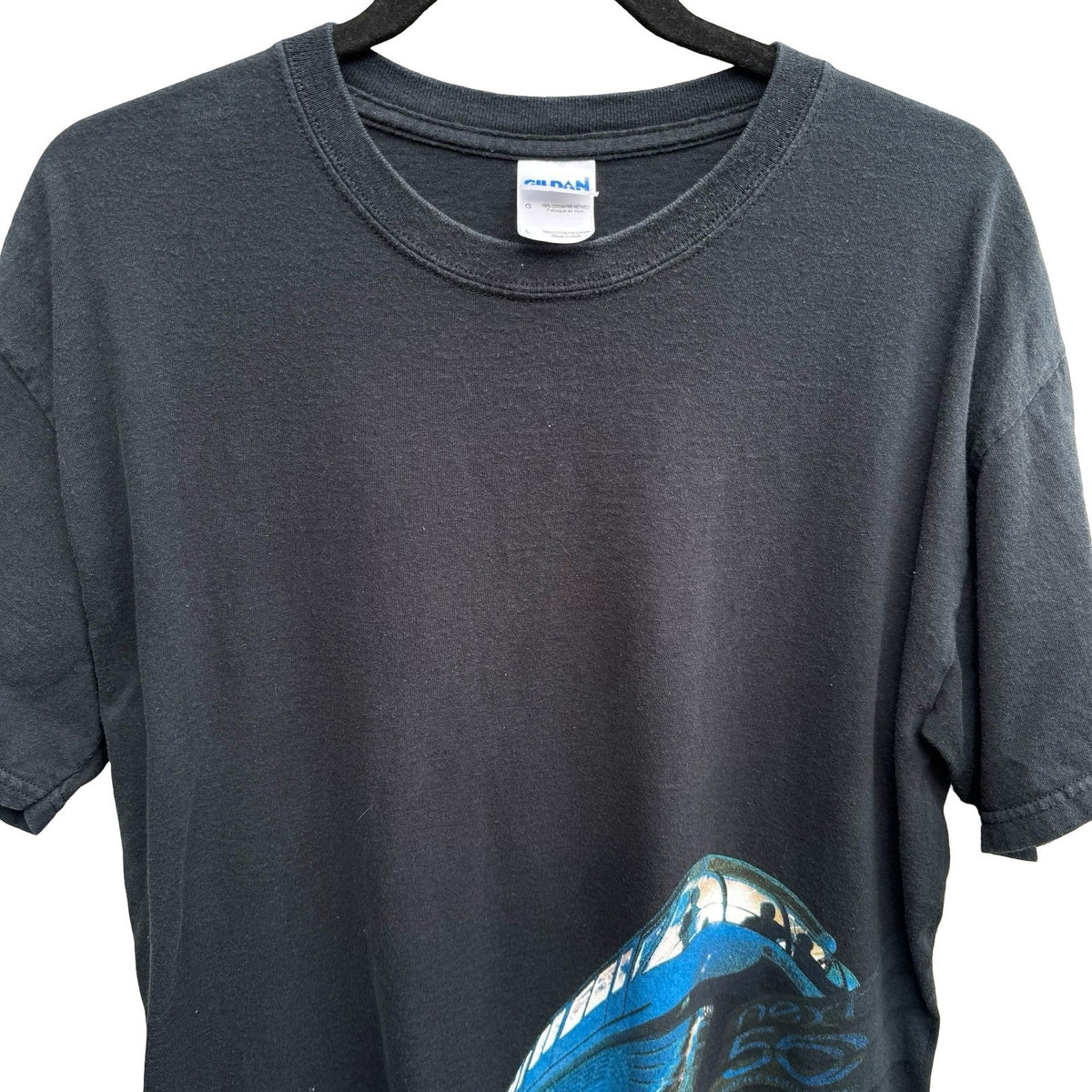Gildan Seattle Center Next 50 Monorail Streetwear Graphic T-Shirt Black Mens L