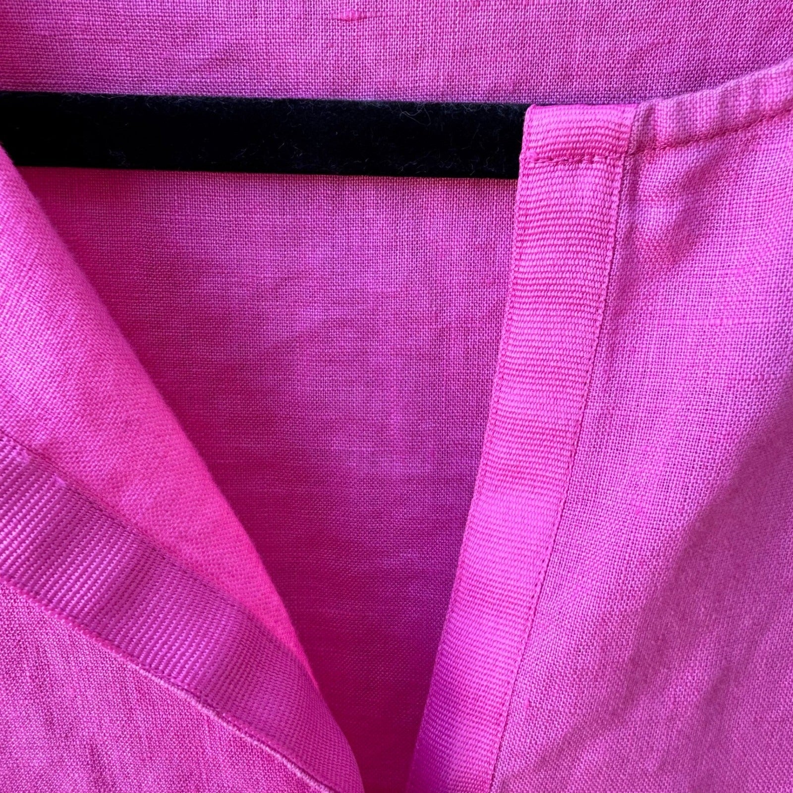 Saint Tropez West 100% Linen Coastal Minimalist Breathable Tunic Blouse Pink 4