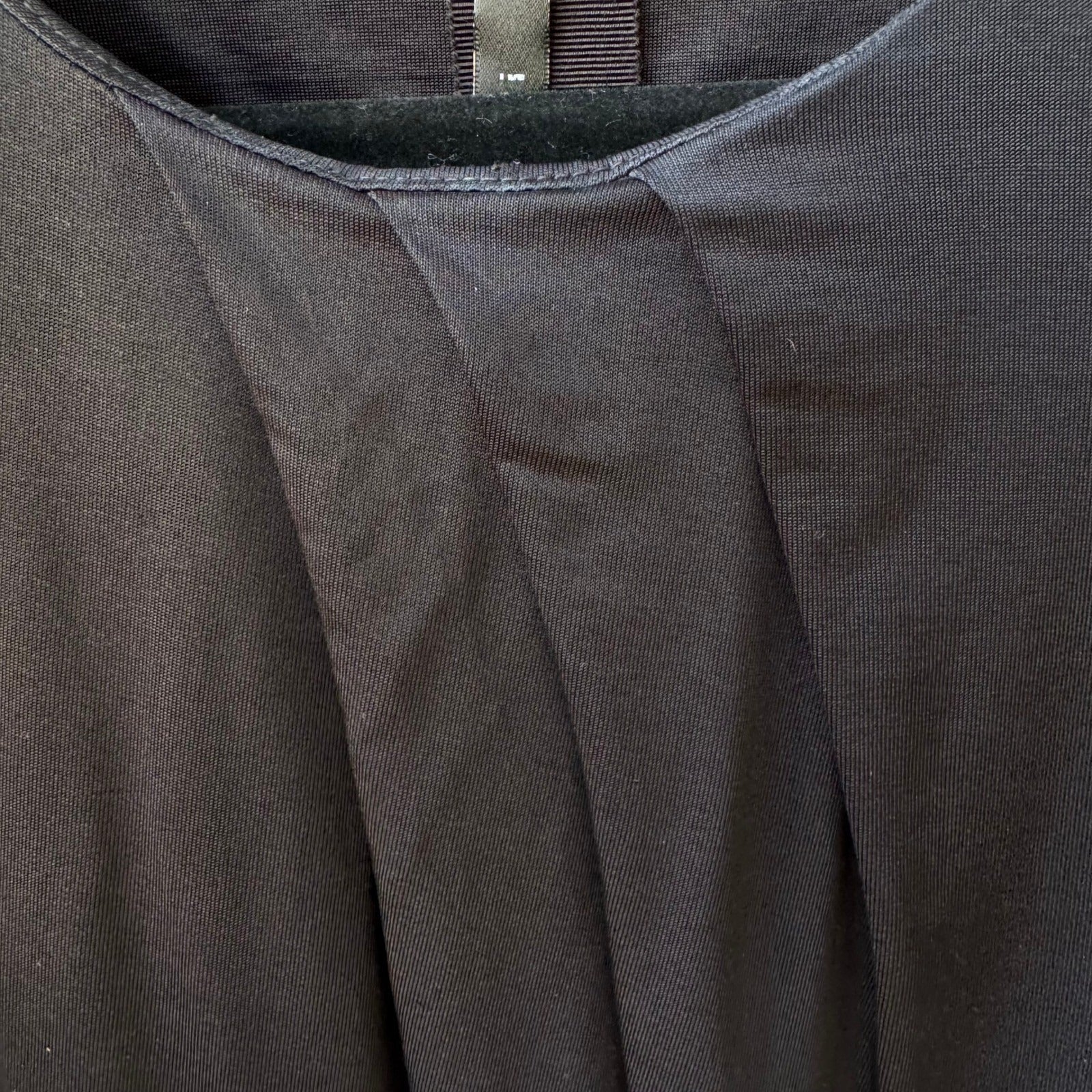 Poleci Y2K Minimalist Lagenlook Draped Ruched Sleeveless Scoop Neck Blouse S
