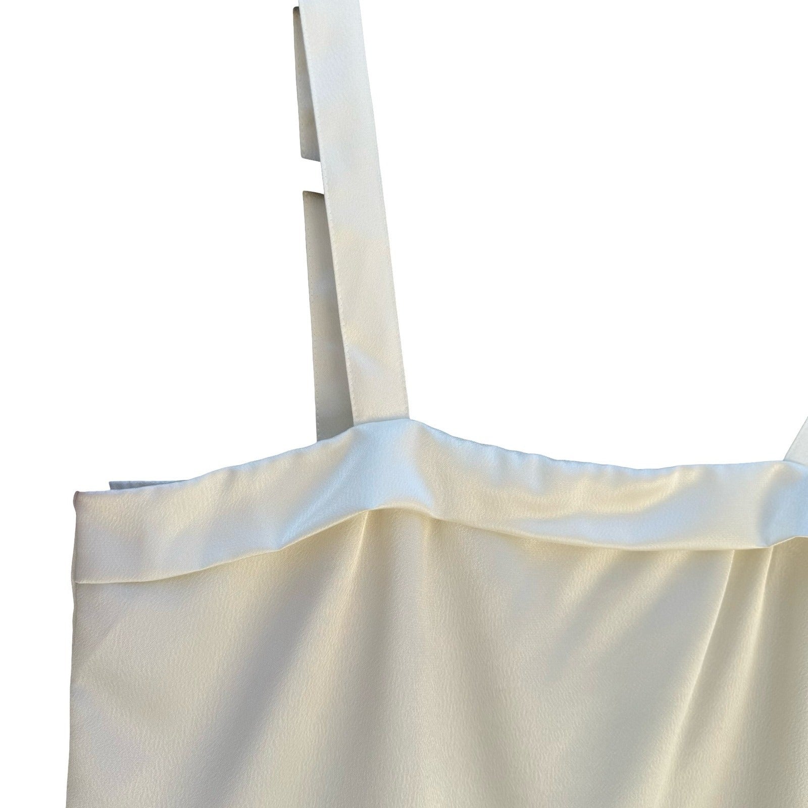 Kasper ASL Nights Vintage 90s Cream Square Neck Evening Camisole Formal Top 10