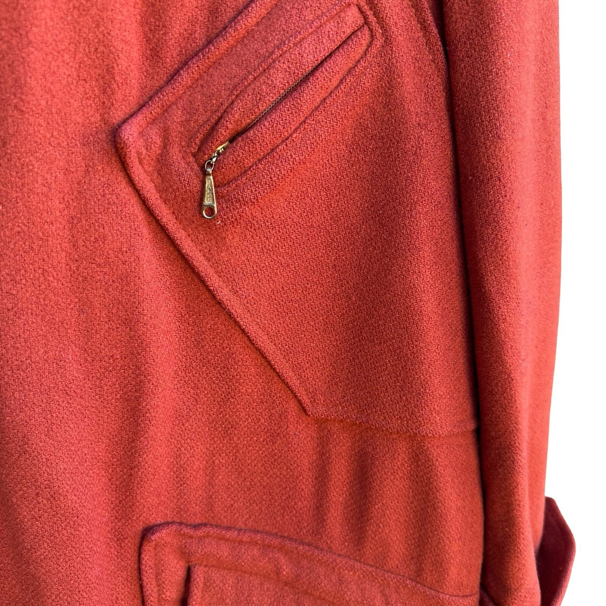 Arnie's Army Coat Robert Lewis Vintage 60s 70s Wool Split Hood Workwear Parka XL