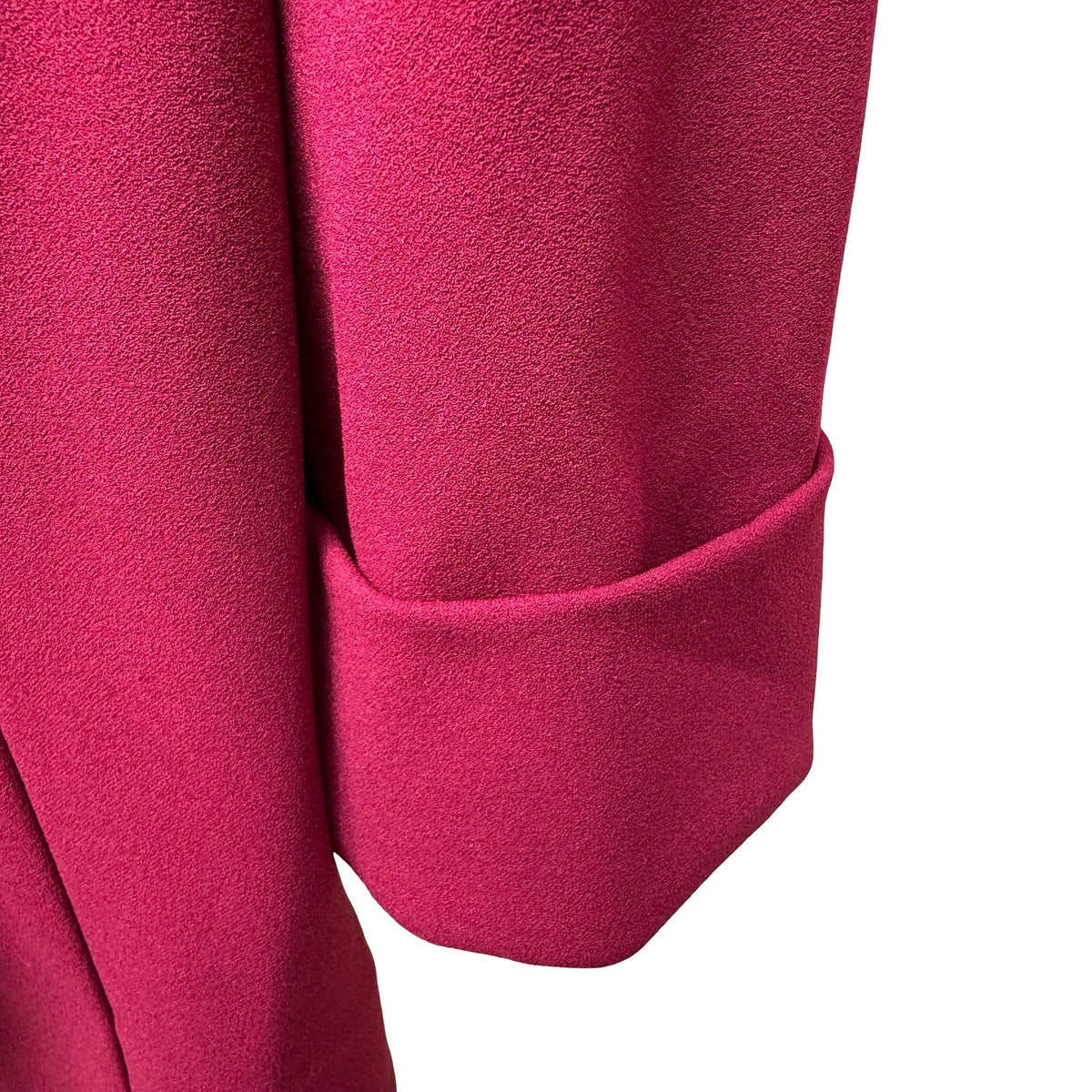 Anne Klein Careerwear Shawl Collar Open Front Chic Layering Blazer Jacket Red L
